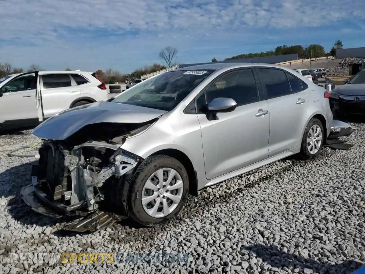 1 Photograph of a damaged car JTDEPMAEXMJ142262 TOYOTA COROLLA 2021