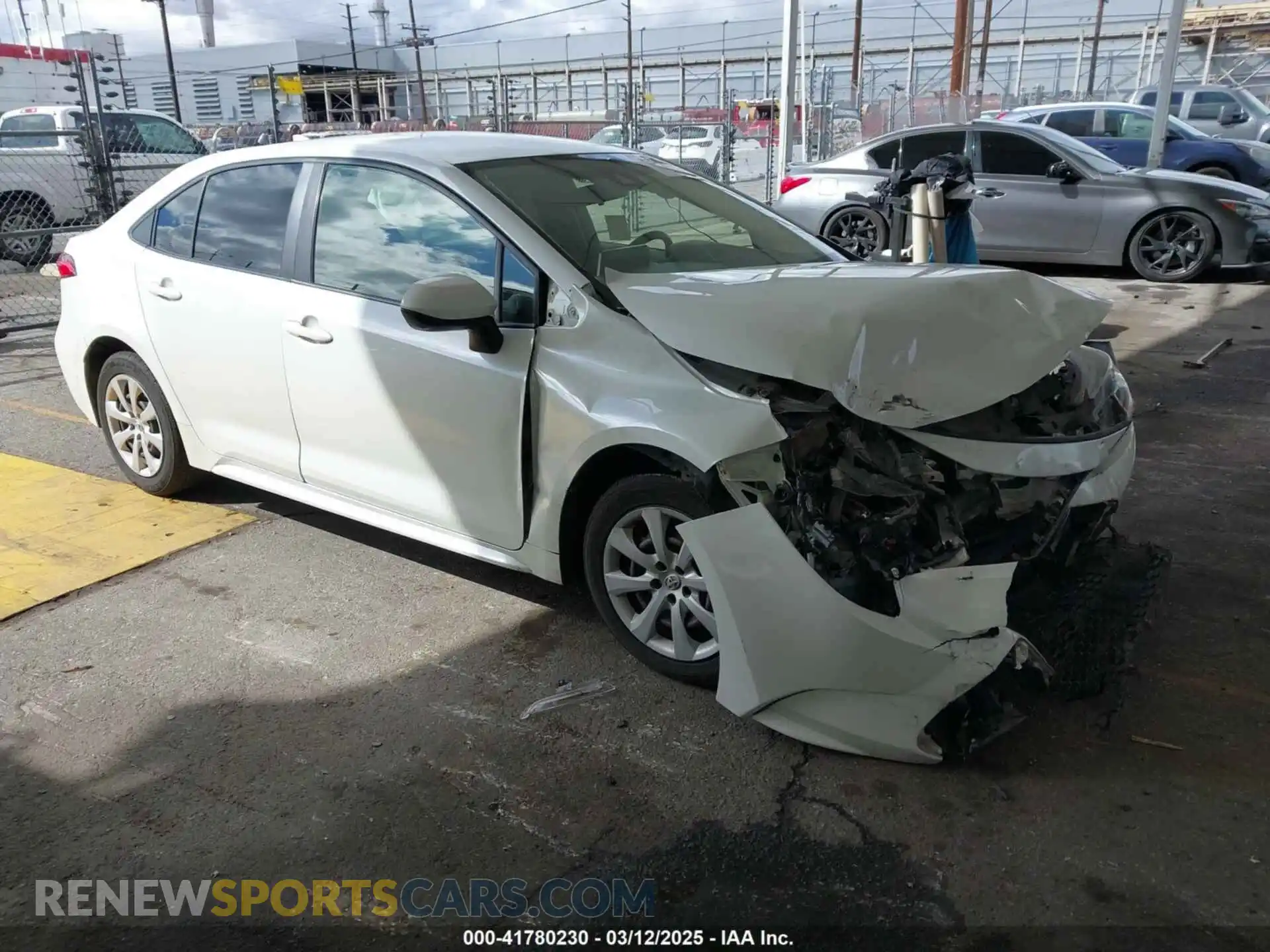 1 Photograph of a damaged car JTDEPMAEXMJ142987 TOYOTA COROLLA 2021