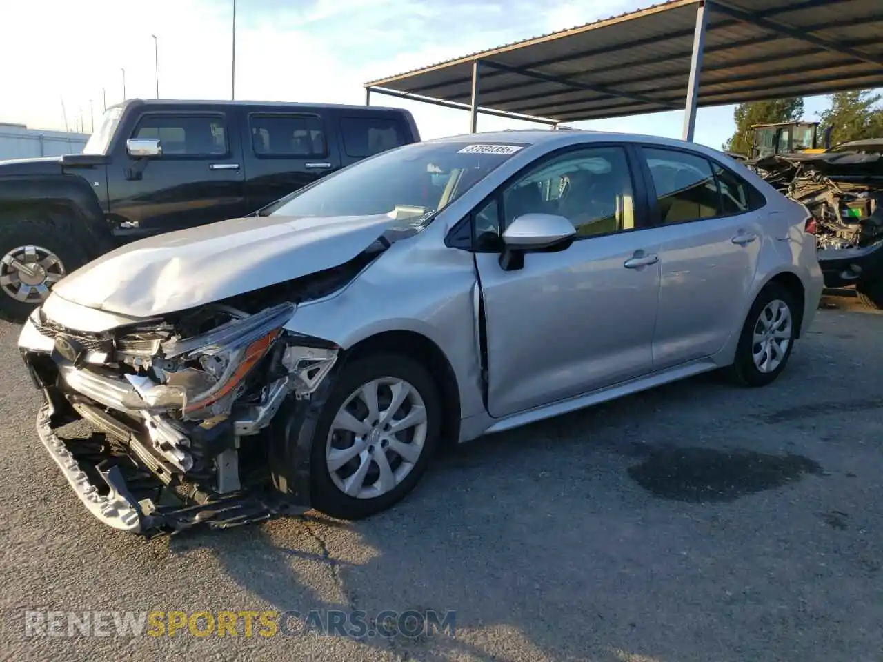 1 fotografías del automóvil dañado JTDEPMAEXMJ147686 TOYOTA COROLLA 2021