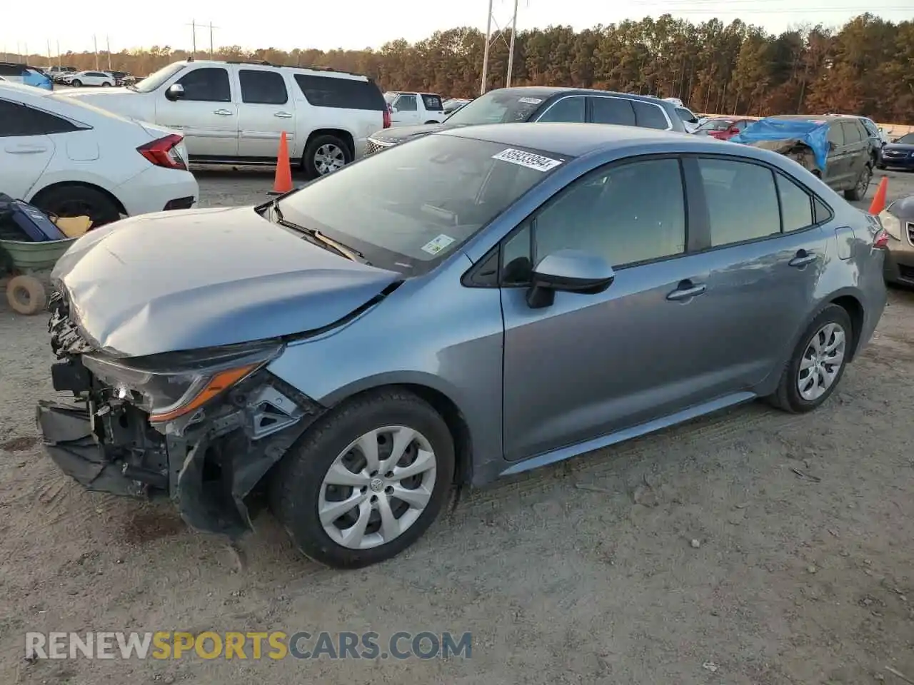 1 Photograph of a damaged car JTDEPMAEXMJ148496 TOYOTA COROLLA 2021
