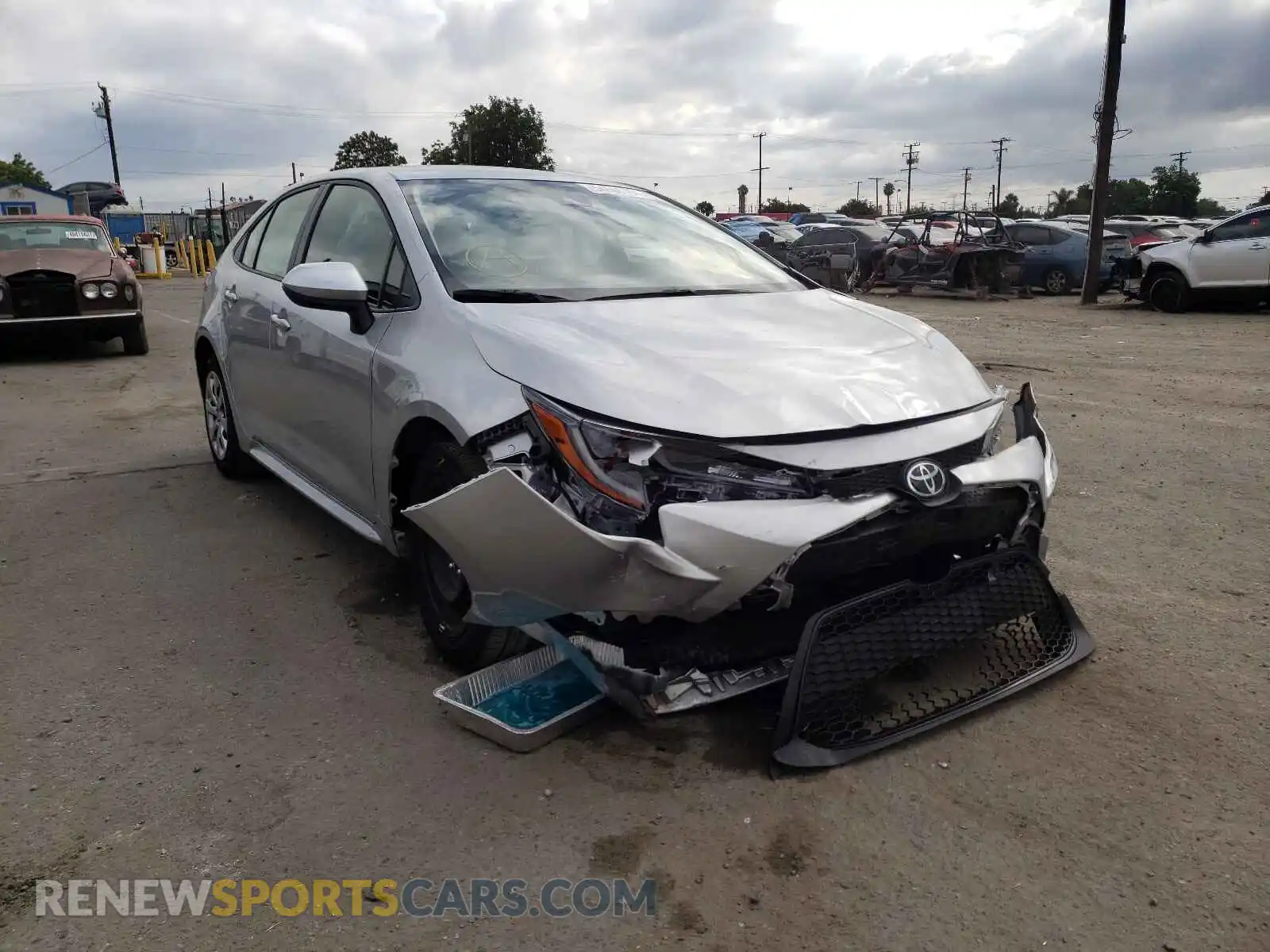 1 Photograph of a damaged car JTDEPMAEXMJ158008 TOYOTA COROLLA 2021