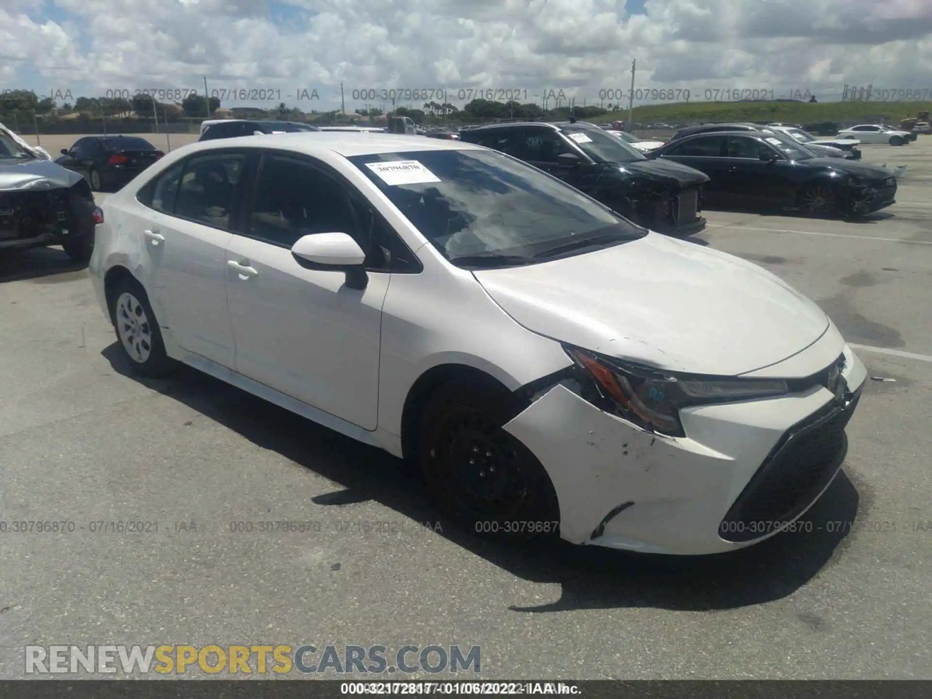 1 Photograph of a damaged car JTDEPMAEXMJ162494 TOYOTA COROLLA 2021