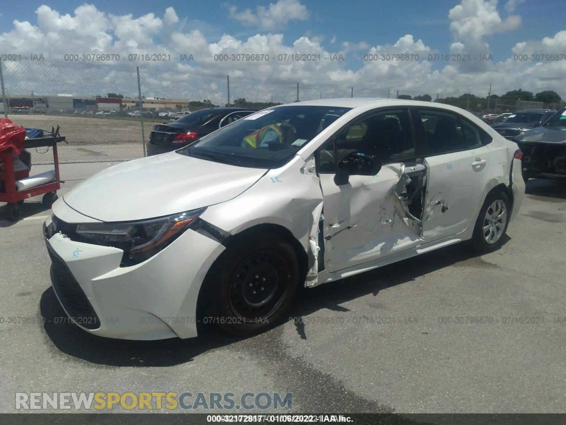 2 Photograph of a damaged car JTDEPMAEXMJ162494 TOYOTA COROLLA 2021