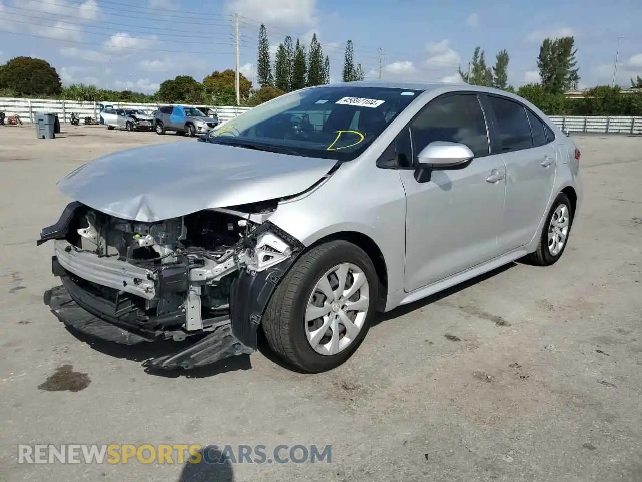 1 fotografías del automóvil dañado JTDEPMAEXMJ163208 TOYOTA COROLLA 2021
