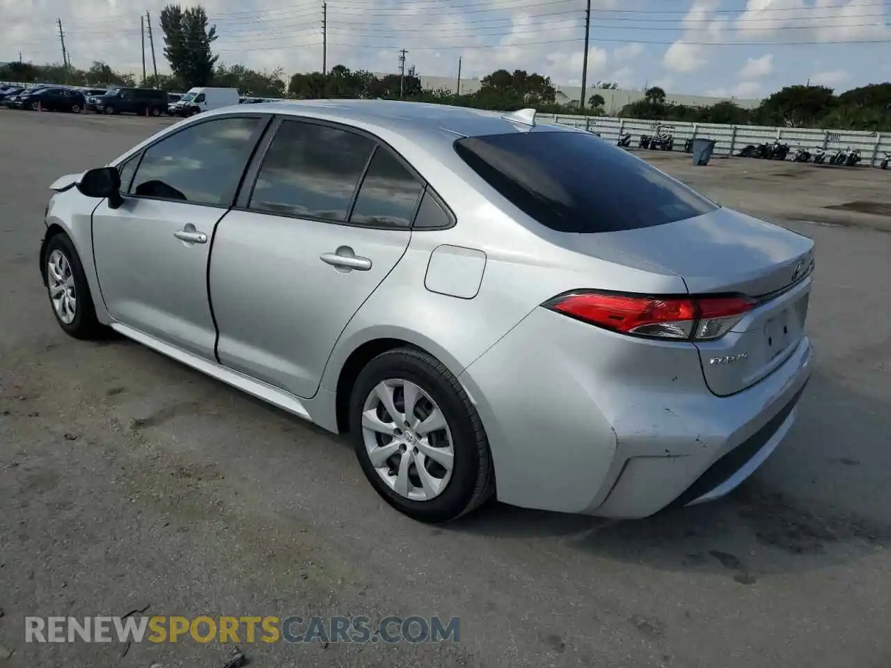 2 fotografías del automóvil dañado JTDEPMAEXMJ163208 TOYOTA COROLLA 2021