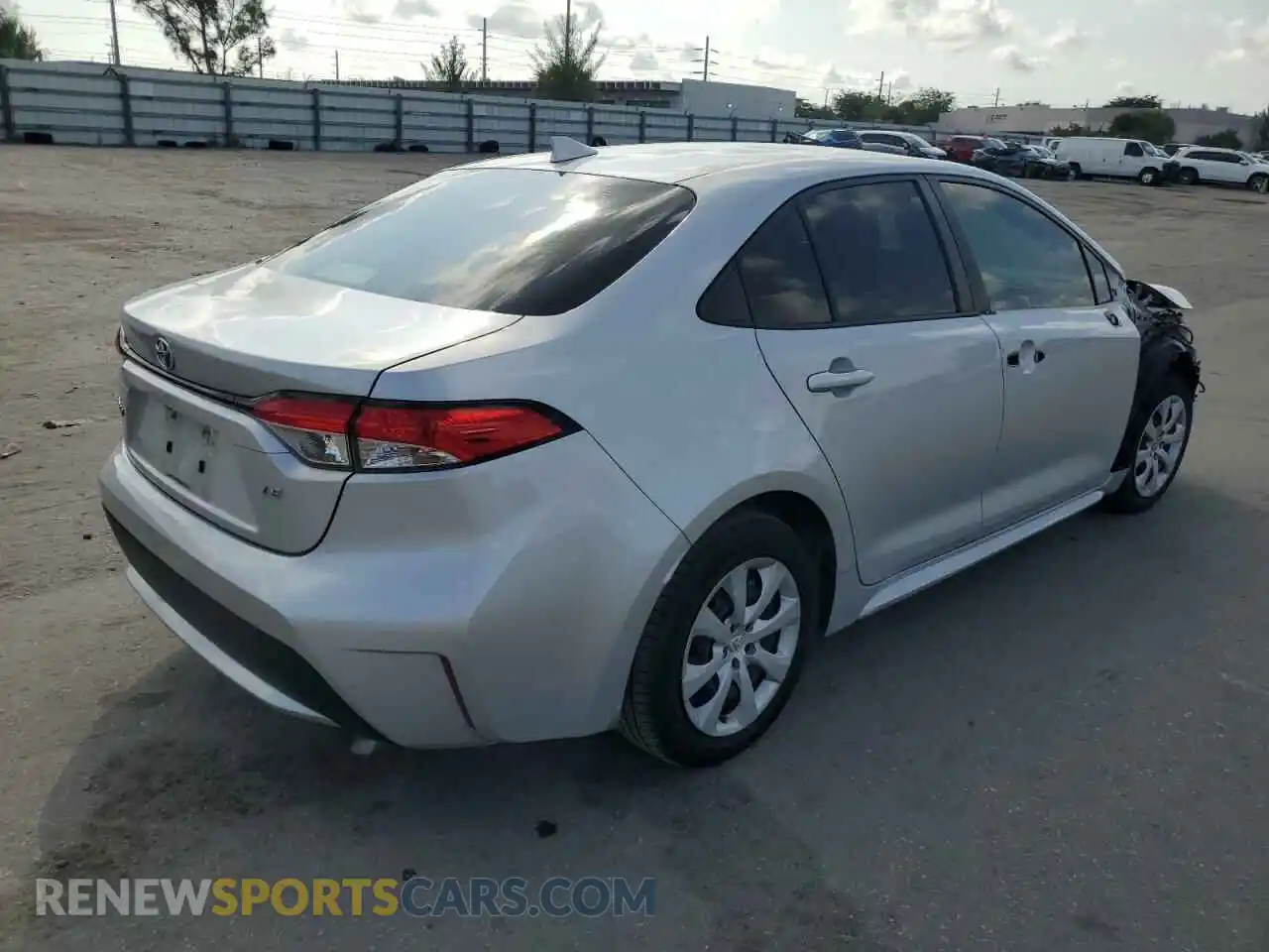 3 fotografías del automóvil dañado JTDEPMAEXMJ163208 TOYOTA COROLLA 2021