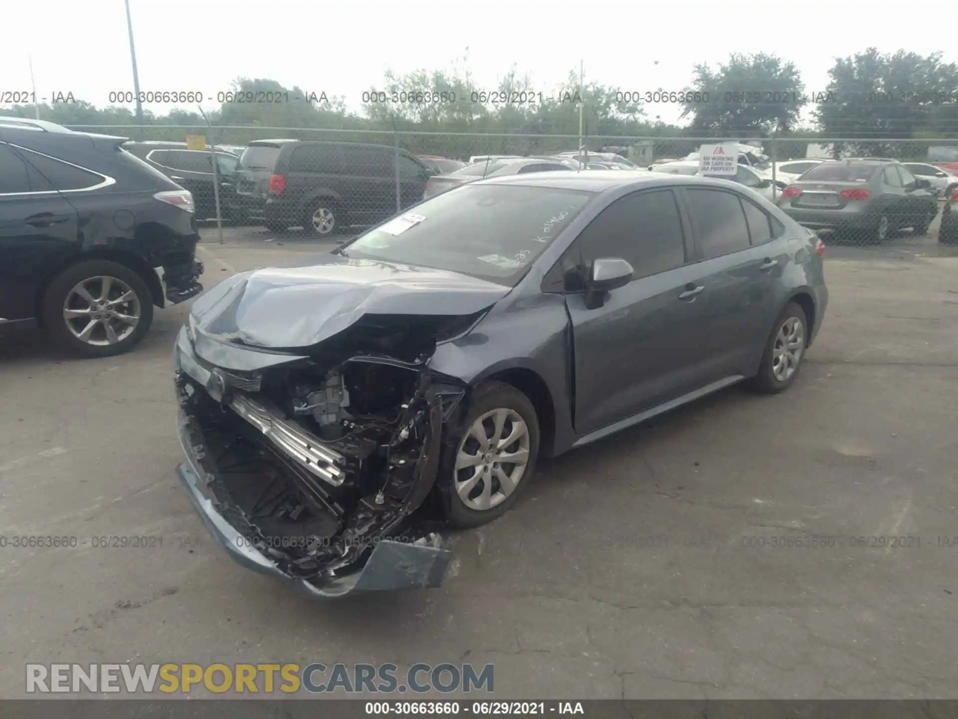 2 Фотография поврежденного автомобиля JTDEPMAEXMJ166187 TOYOTA COROLLA 2021