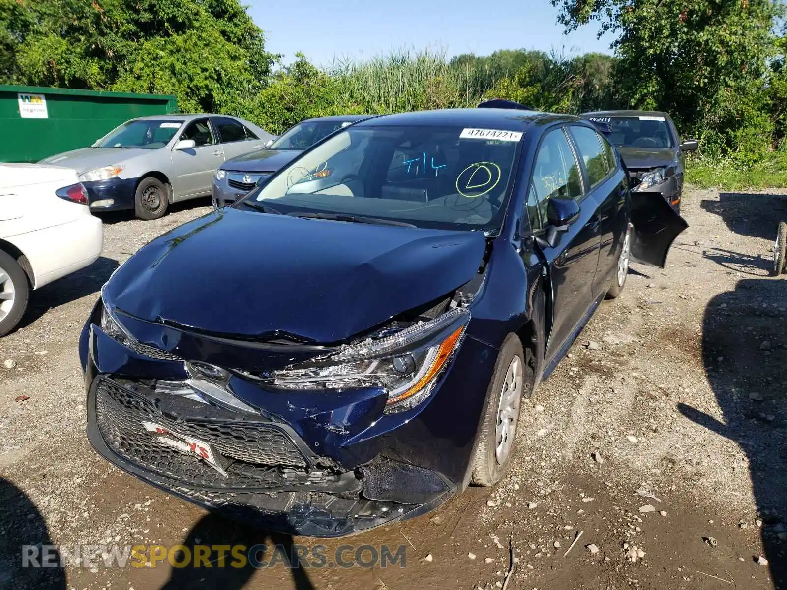 2 Photograph of a damaged car JTDEPMAEXMJ171549 TOYOTA COROLLA 2021