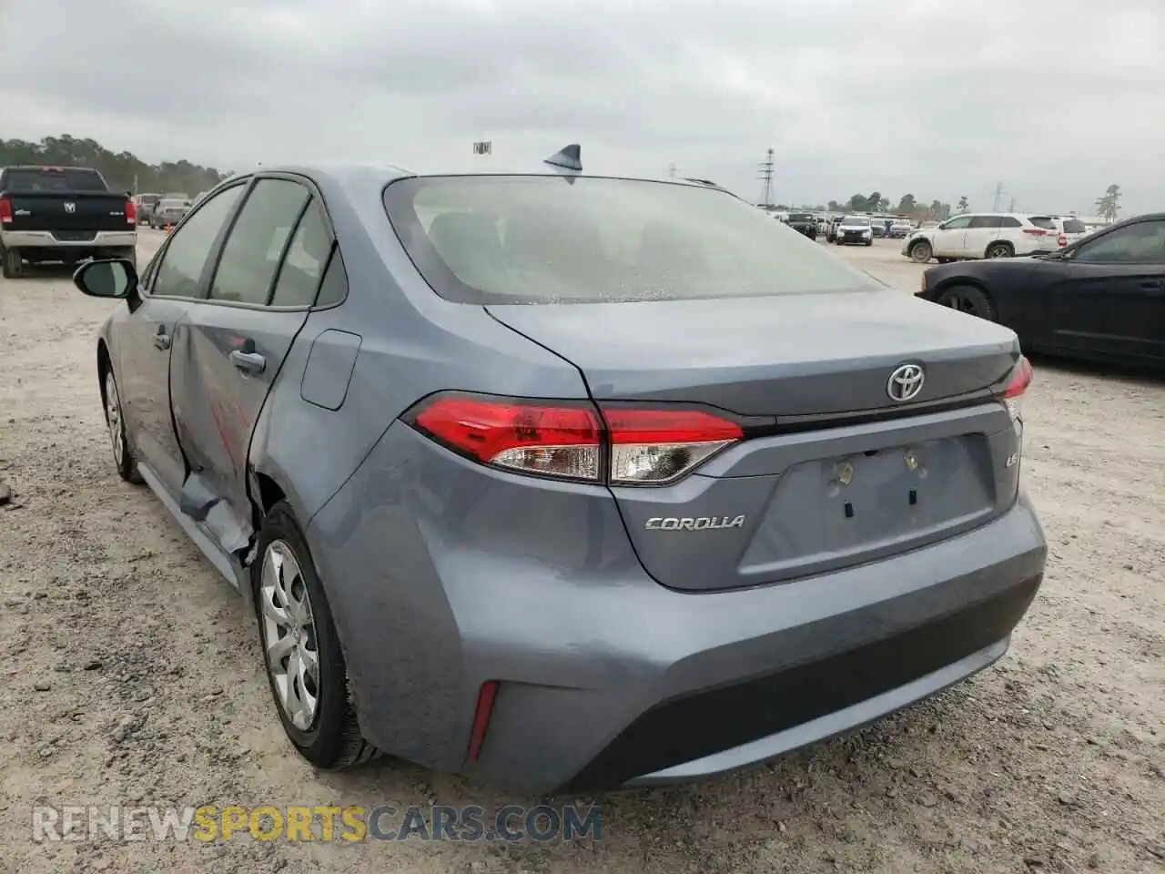 3 fotografías del automóvil dañado JTDEPMAEXMJ172832 TOYOTA COROLLA 2021