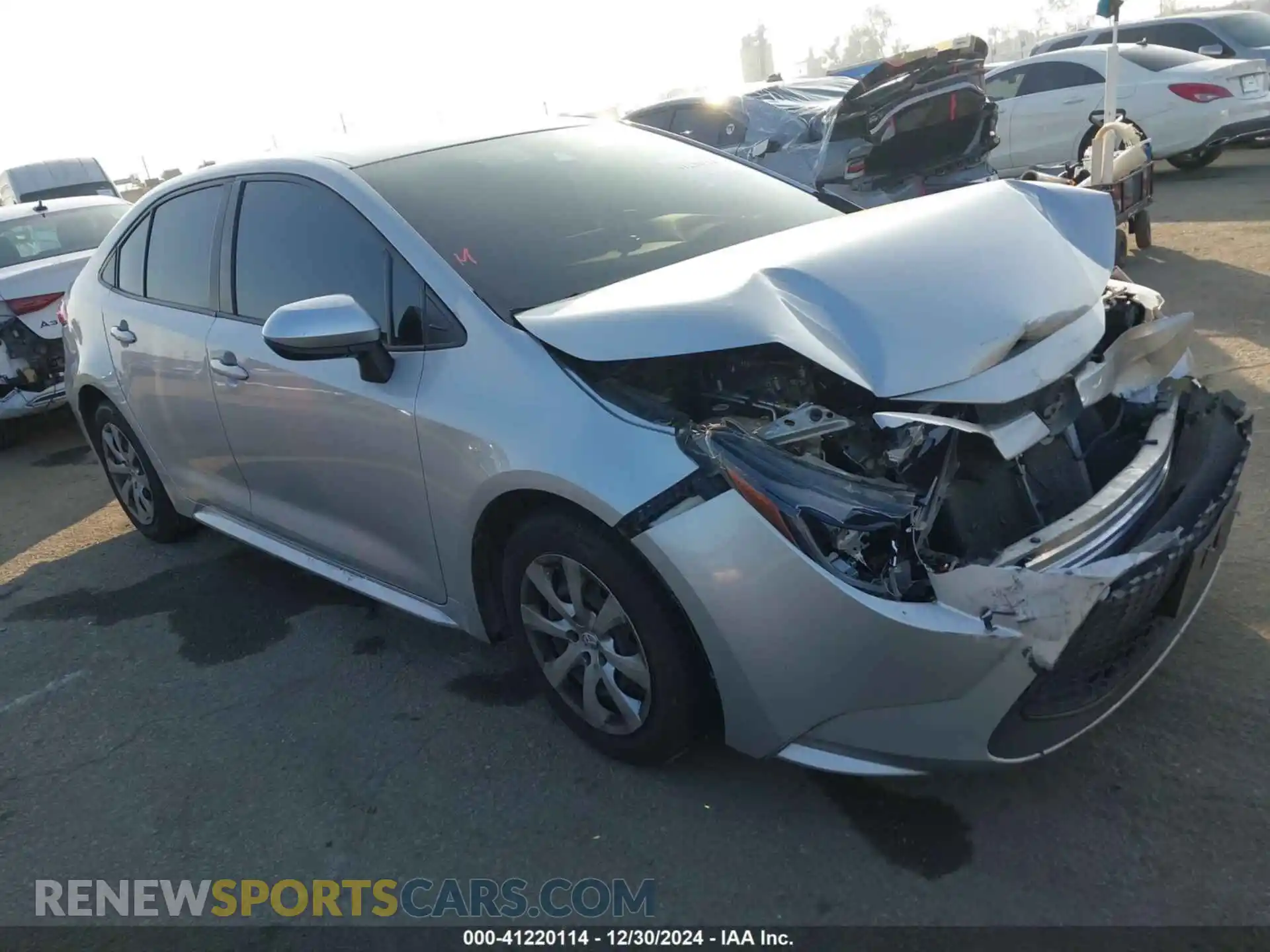 1 Photograph of a damaged car JTDEPMAEXMJ175262 TOYOTA COROLLA 2021