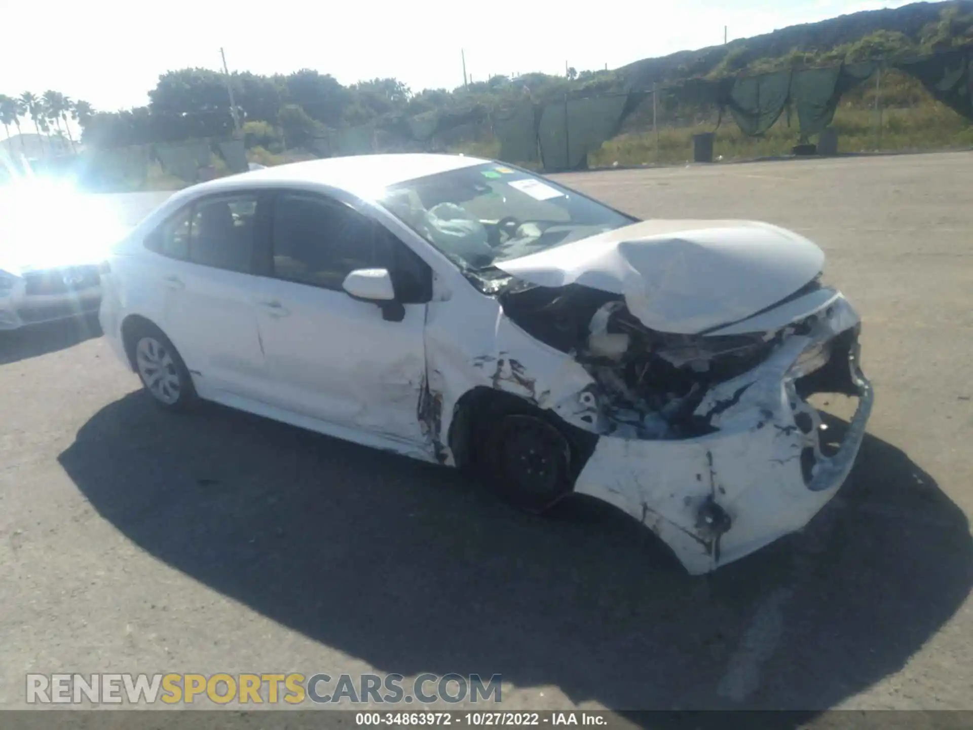 1 Photograph of a damaged car JTDEPMAEXMJ184544 TOYOTA COROLLA 2021