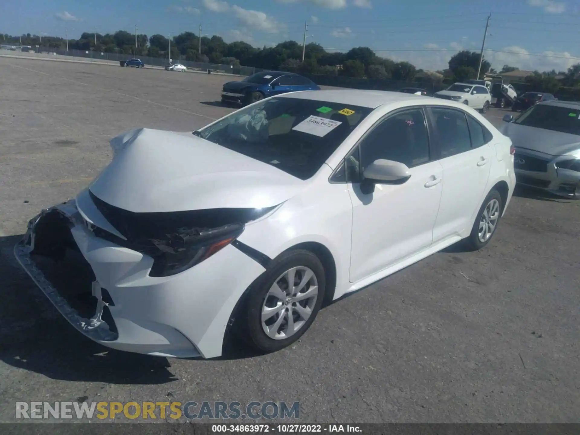 2 Photograph of a damaged car JTDEPMAEXMJ184544 TOYOTA COROLLA 2021