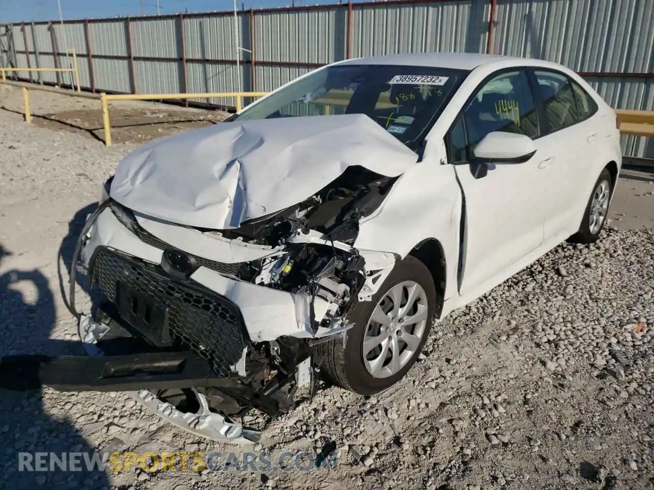 2 fotografías del automóvil dañado JTDEPMAEXMJ188318 TOYOTA COROLLA 2021