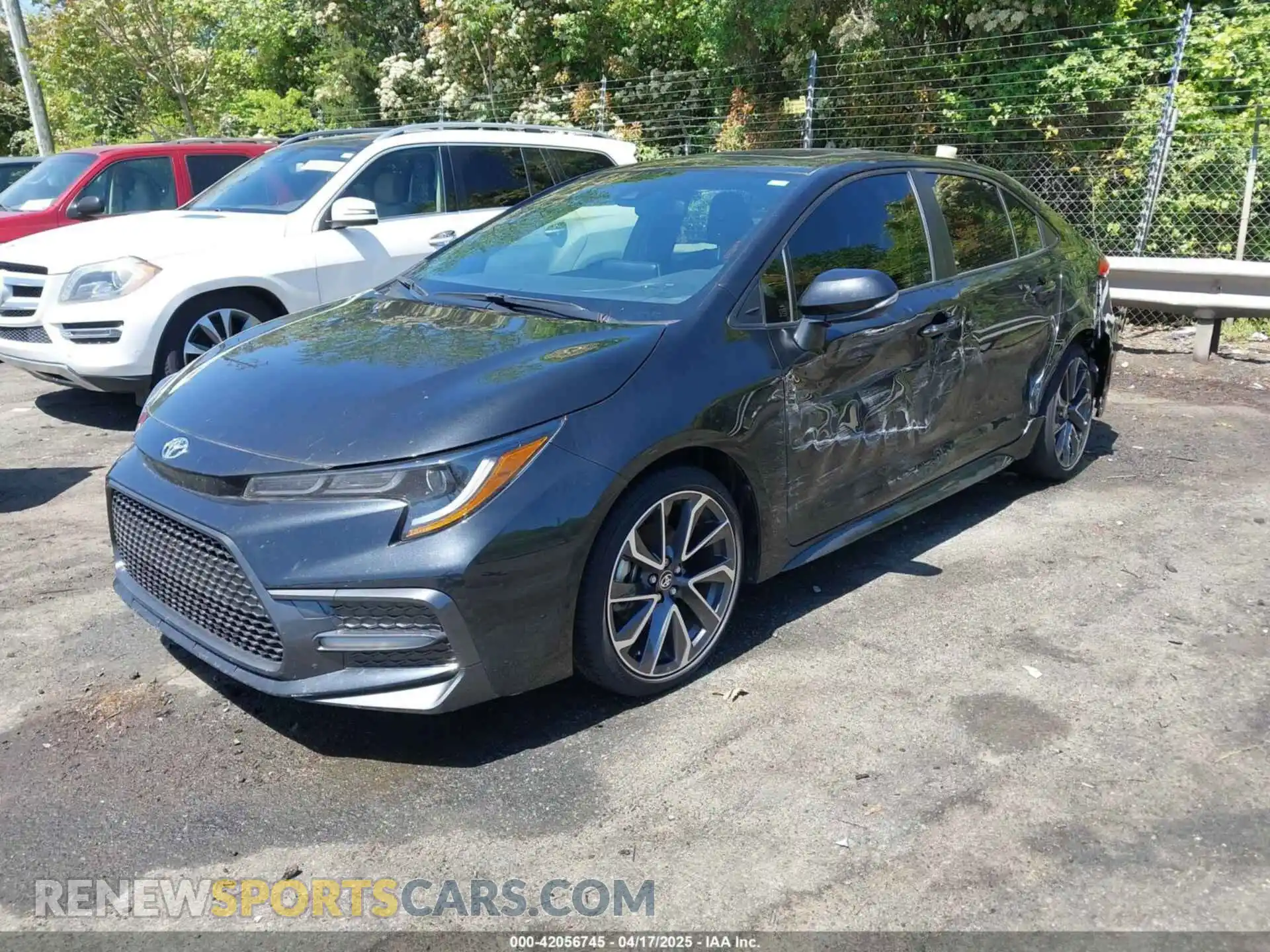 2 Photograph of a damaged car JTDM4MCE7MJ077758 TOYOTA COROLLA 2021