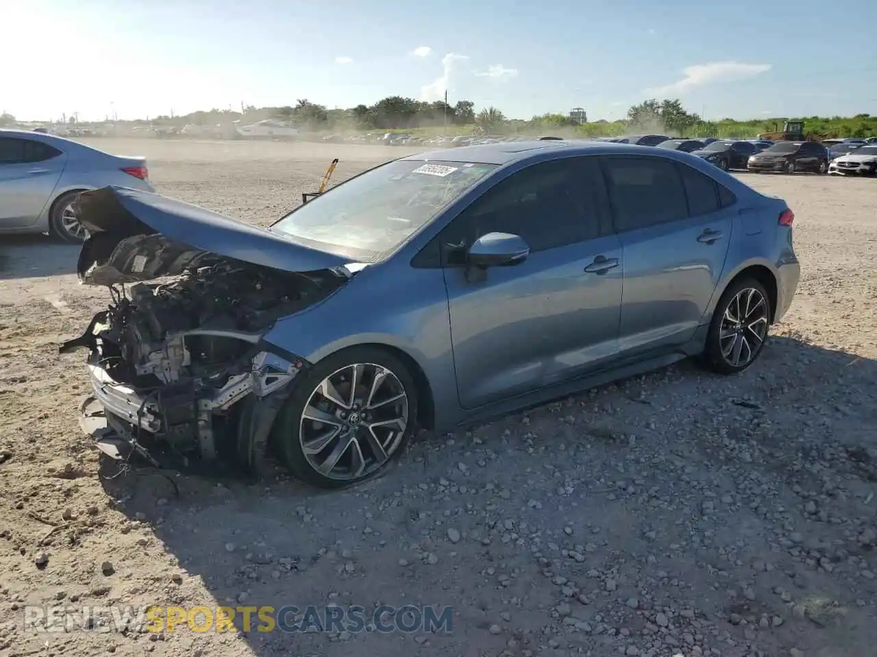 1 Photograph of a damaged car JTDM4MCEXMJ057049 TOYOTA COROLLA 2021