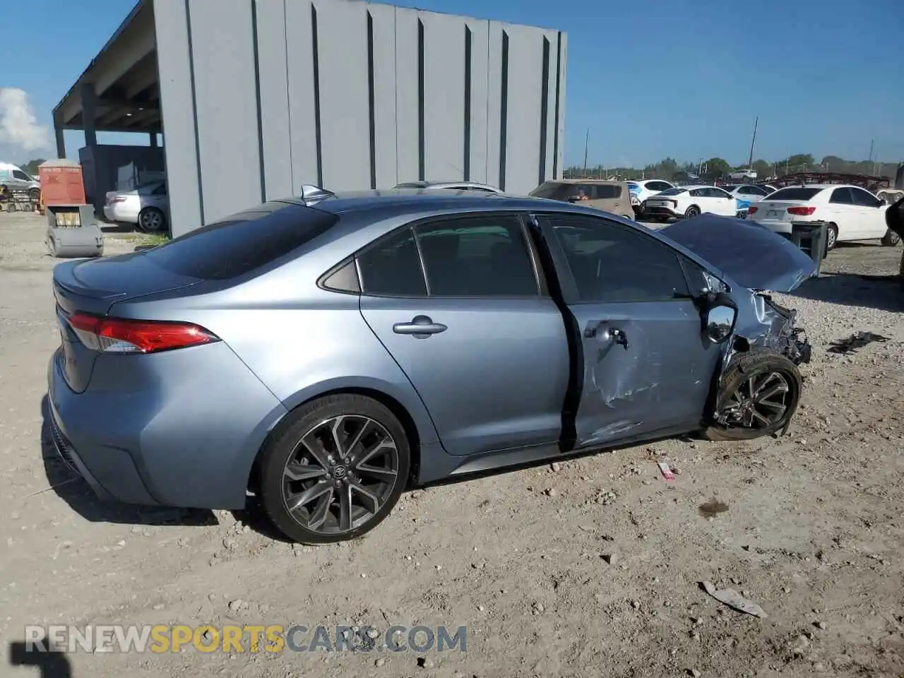 3 Photograph of a damaged car JTDM4MCEXMJ057049 TOYOTA COROLLA 2021