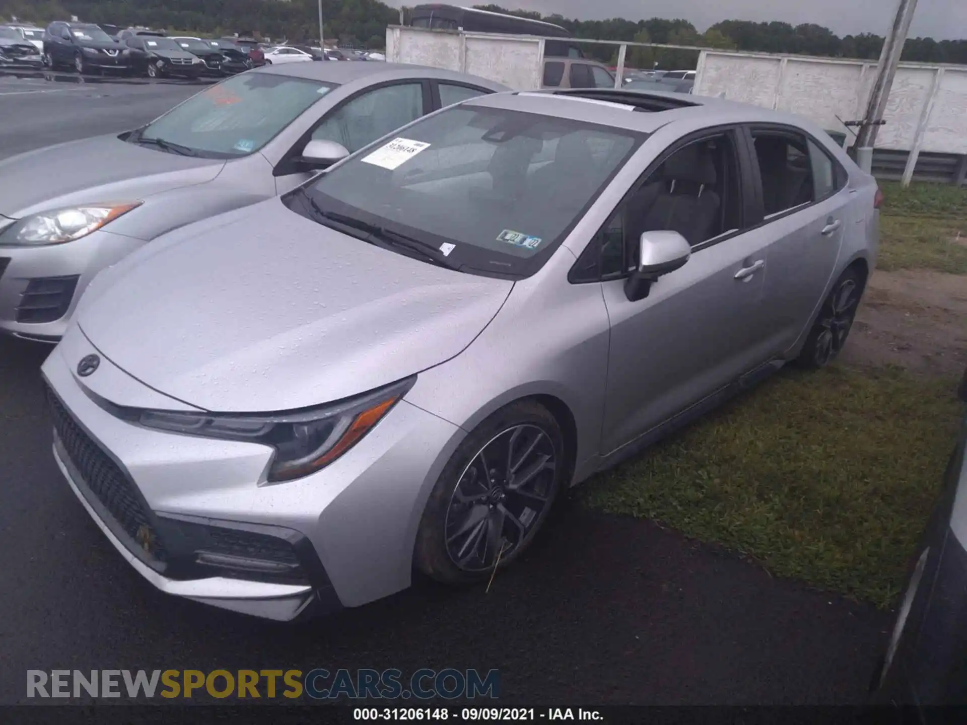 2 fotografías del automóvil dañado JTDP4MCE1MJ067403 TOYOTA COROLLA 2021
