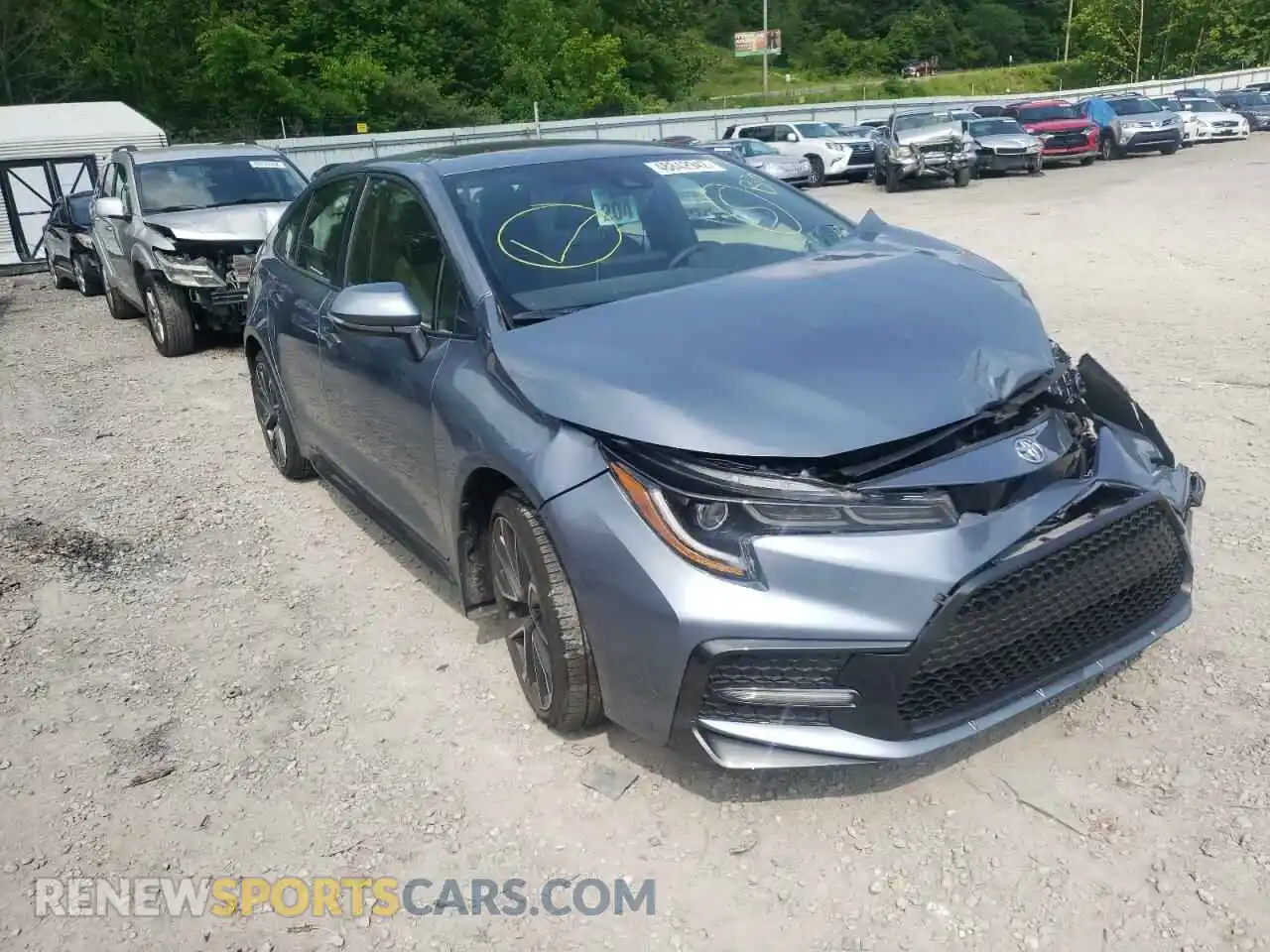 1 Photograph of a damaged car JTDP4MCE1MJ071287 TOYOTA COROLLA 2021