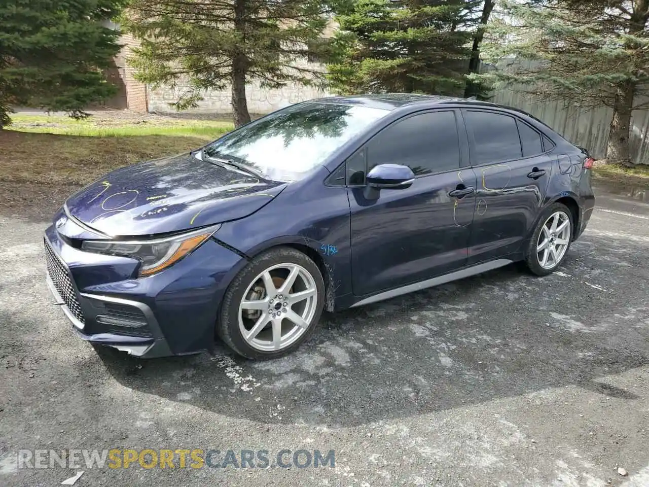 1 Photograph of a damaged car JTDP4MCE3MJ056791 TOYOTA COROLLA 2021