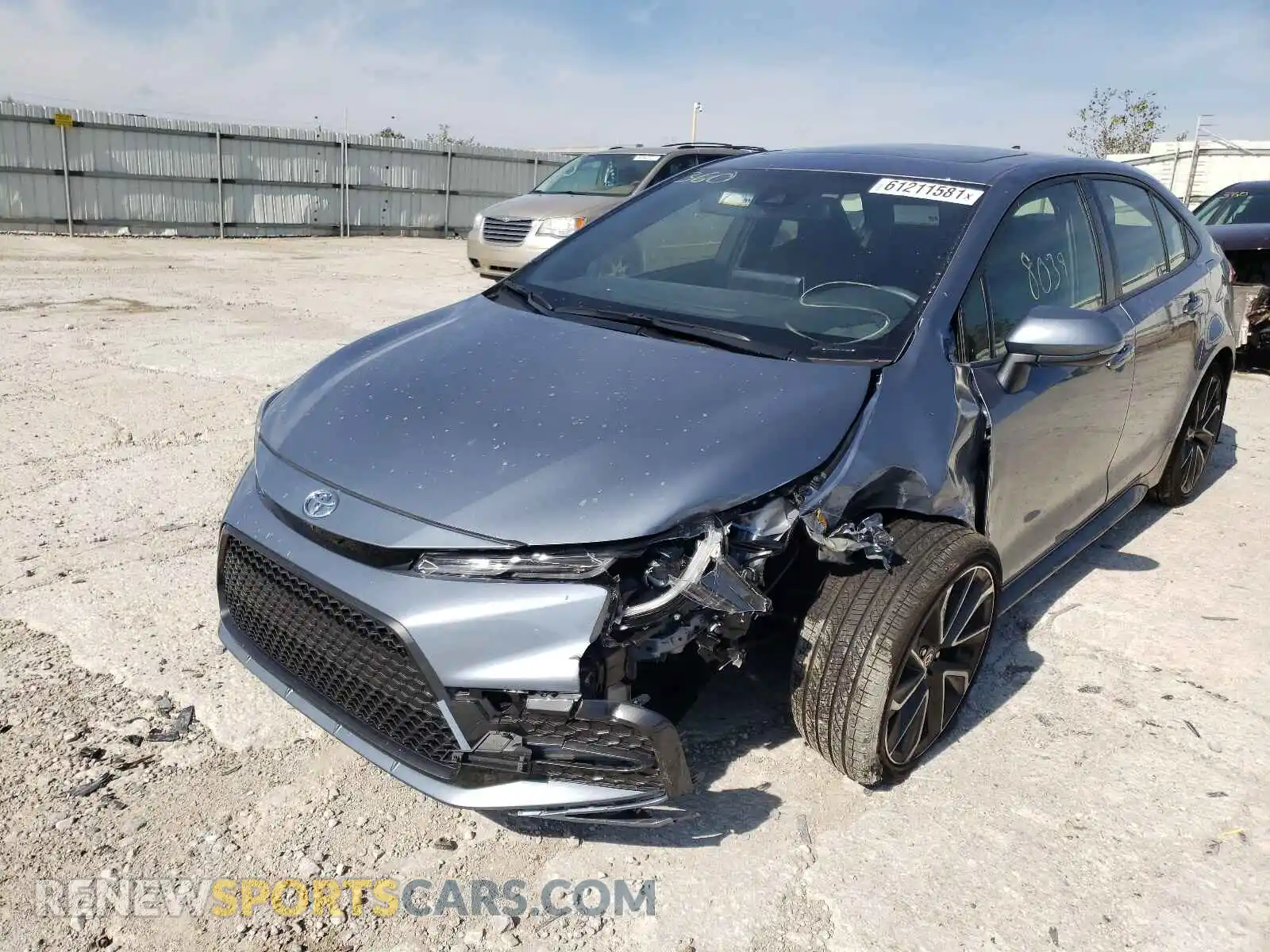 2 Photograph of a damaged car JTDP4MCE3MJ057987 TOYOTA COROLLA 2021