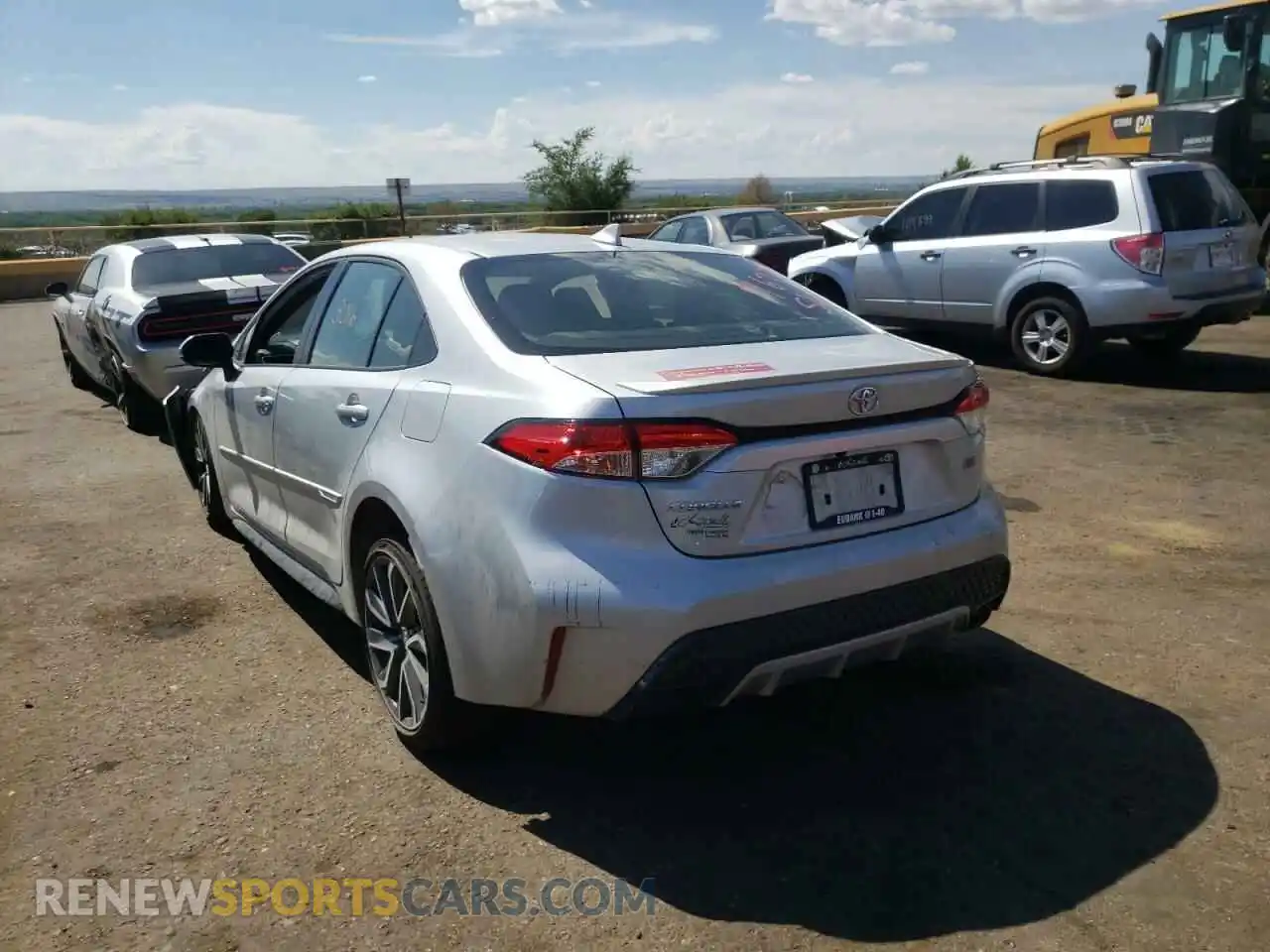 3 Photograph of a damaged car JTDP4MCE4MJ075687 TOYOTA COROLLA 2021