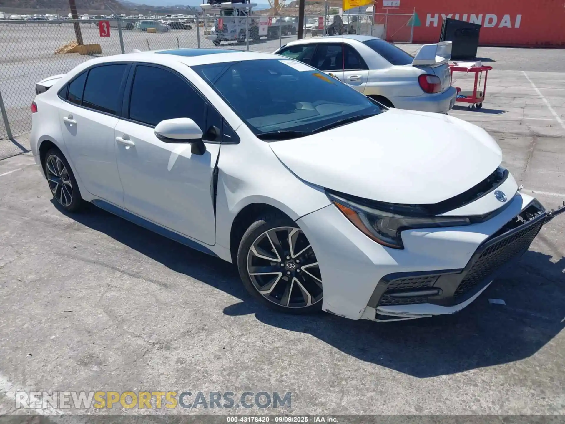 1 Photograph of a damaged car JTDP4MCE5MJ060504 TOYOTA COROLLA 2021