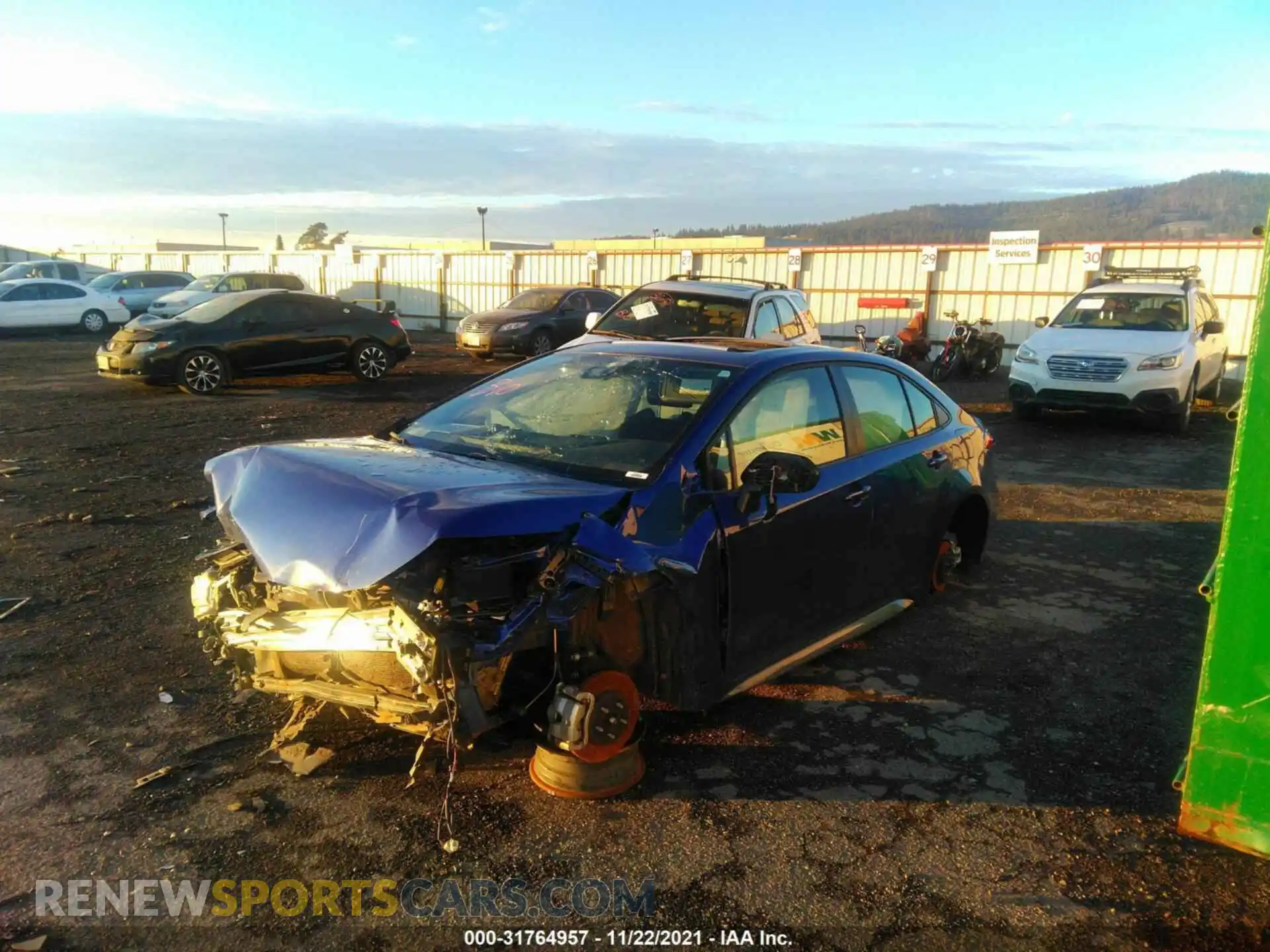 2 Photograph of a damaged car JTDP4MCE5MJ078615 TOYOTA COROLLA 2021