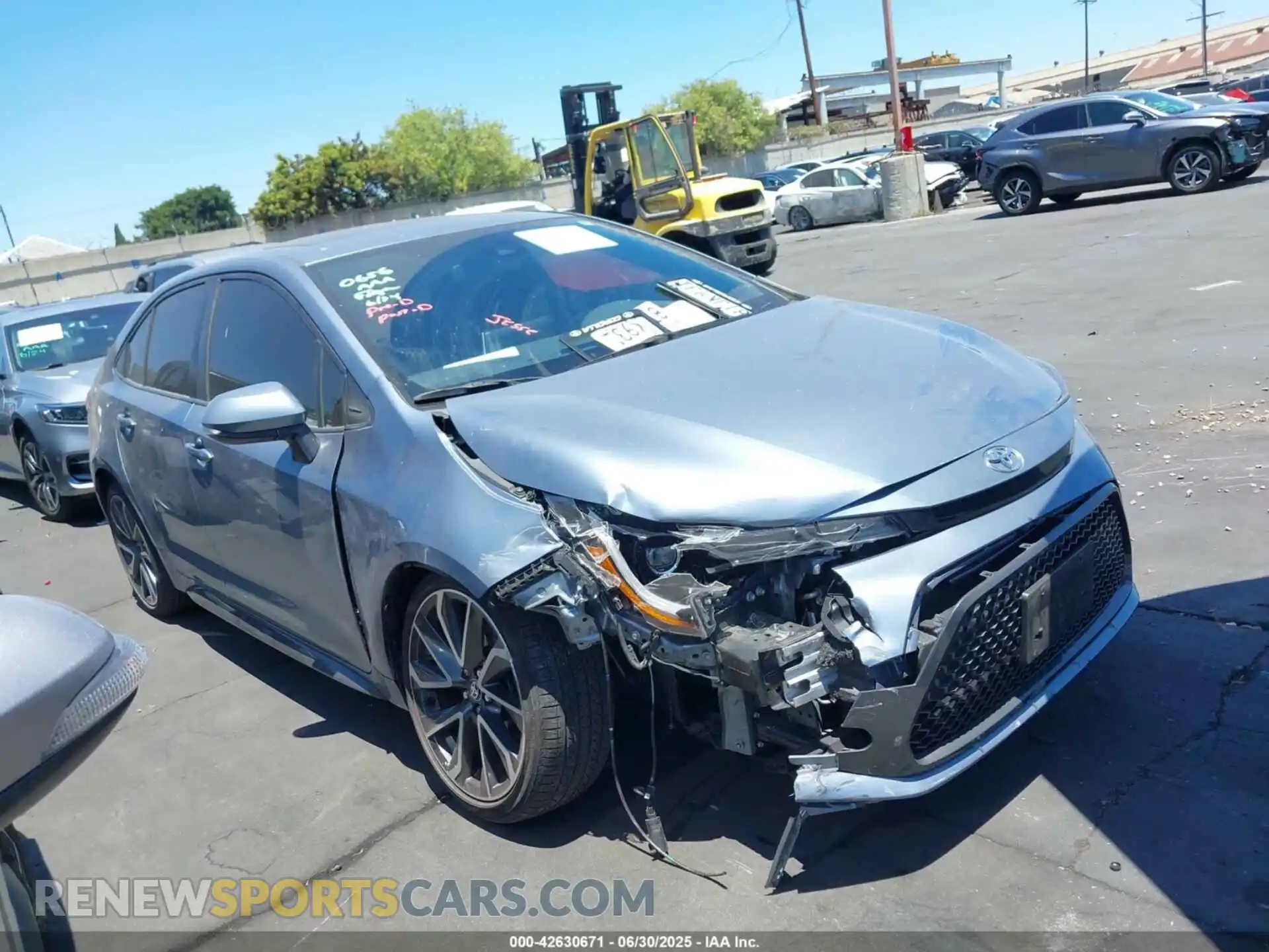 1 Photograph of a damaged car JTDP4MCE7MJ063131 TOYOTA COROLLA 2021