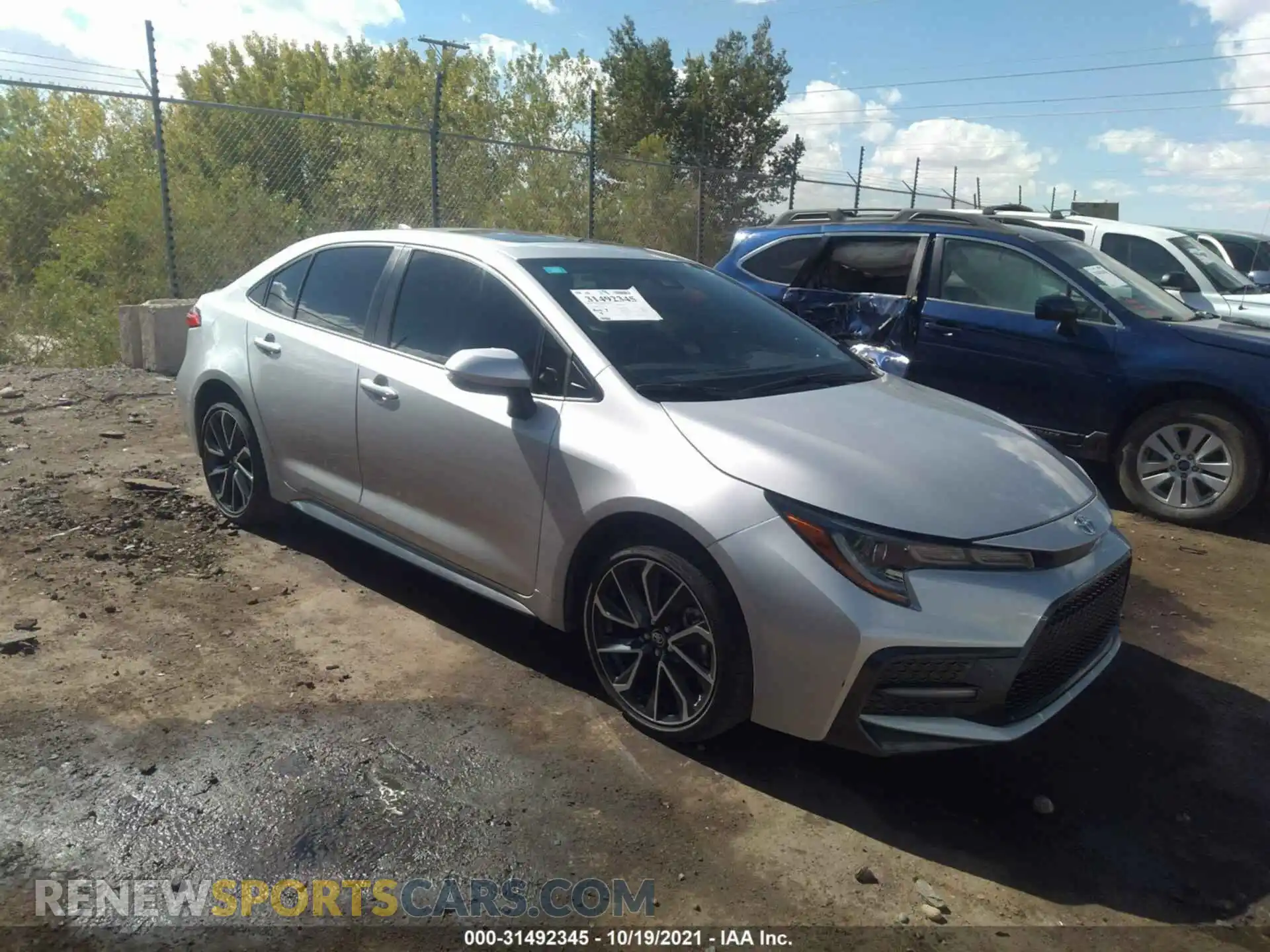 1 fotografías del automóvil dañado JTDP4MCE8MJ067396 TOYOTA COROLLA 2021