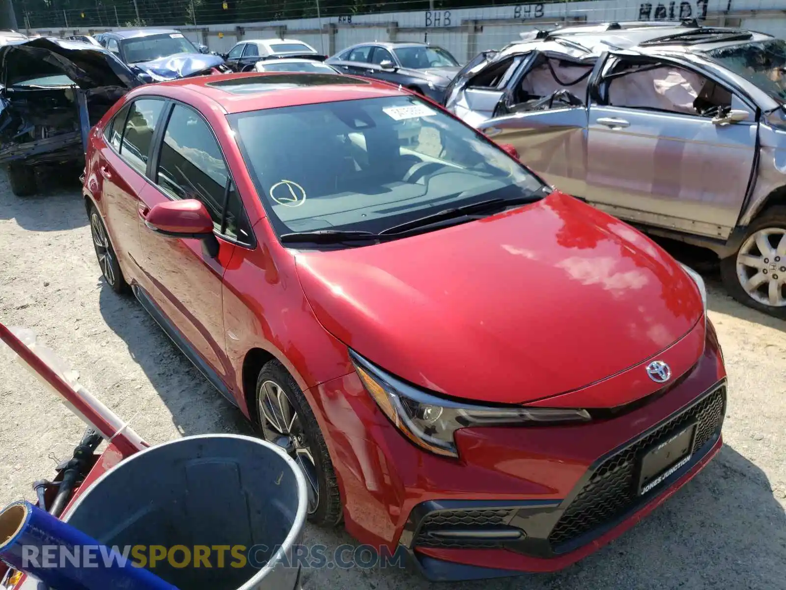 1 fotografías del automóvil dañado JTDP4MCEXMJ053936 TOYOTA COROLLA 2021