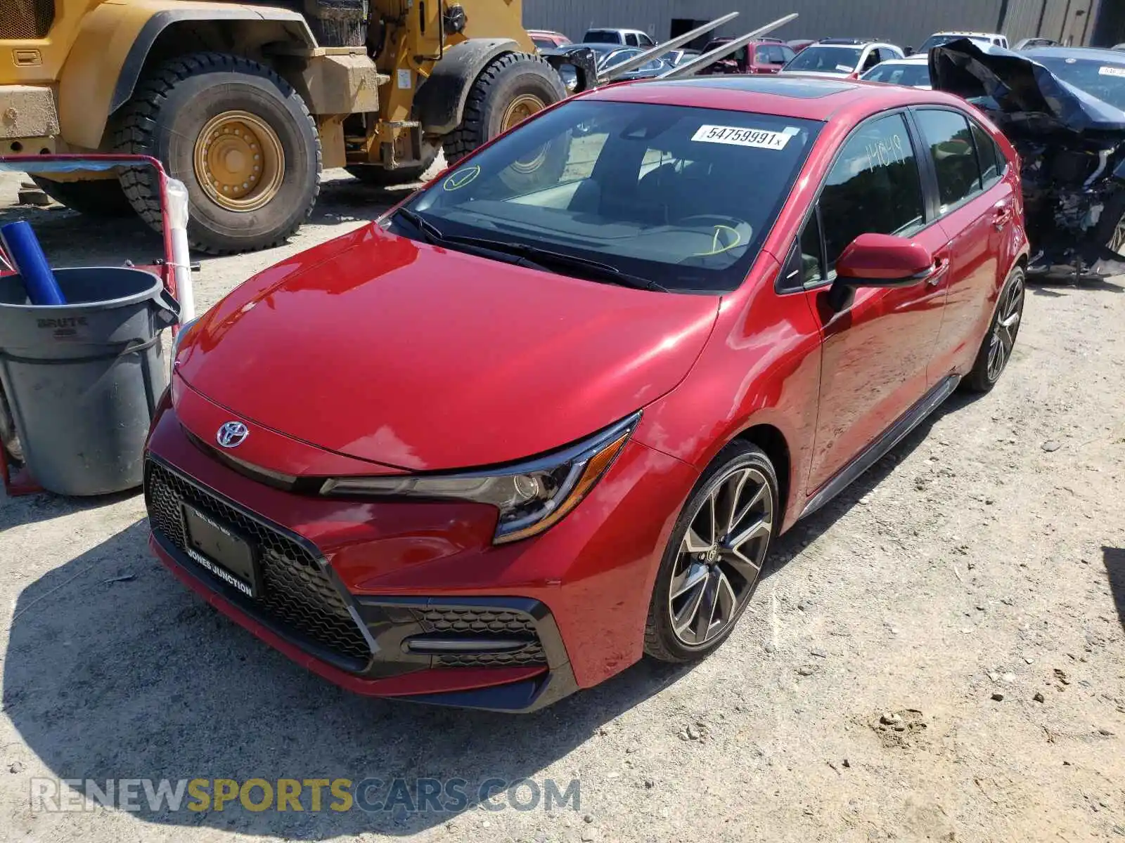 2 fotografías del automóvil dañado JTDP4MCEXMJ053936 TOYOTA COROLLA 2021