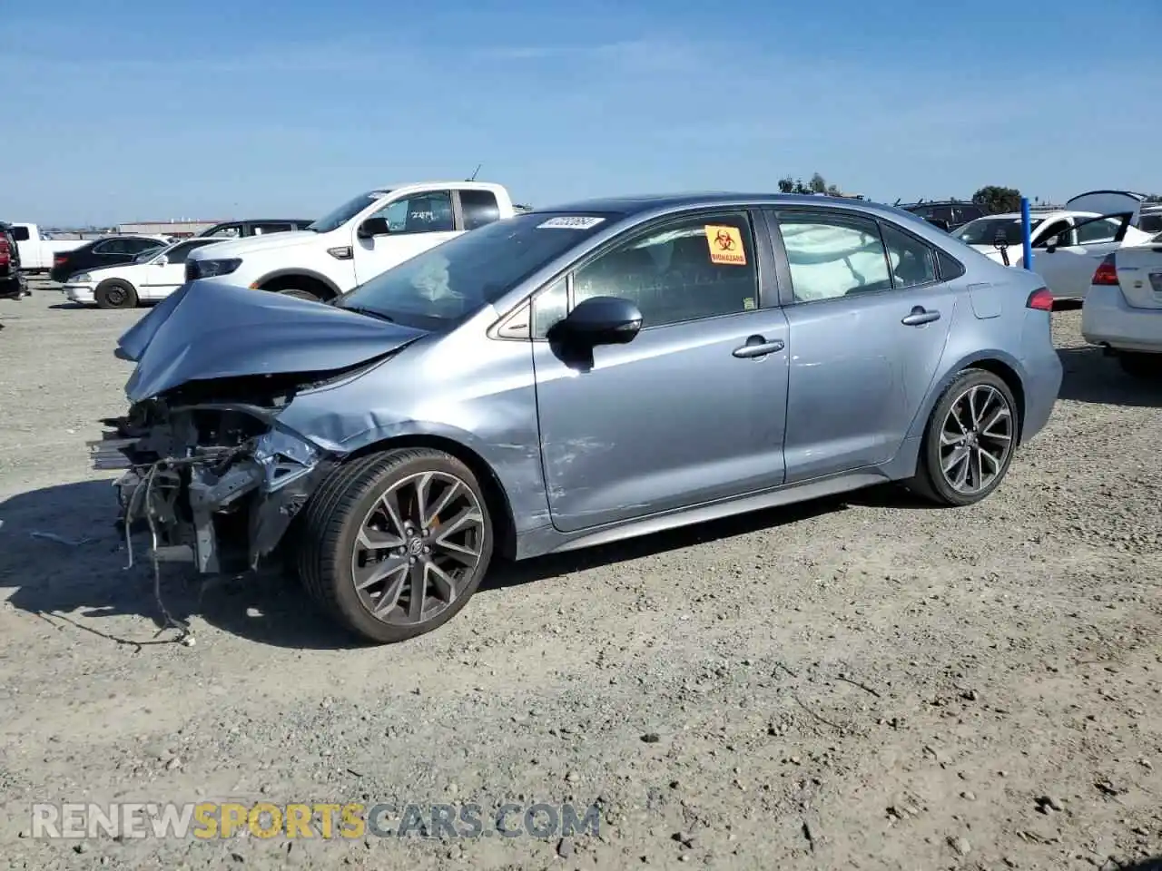 1 fotografías del automóvil dañado JTDP4MCEXMJ080540 TOYOTA COROLLA 2021