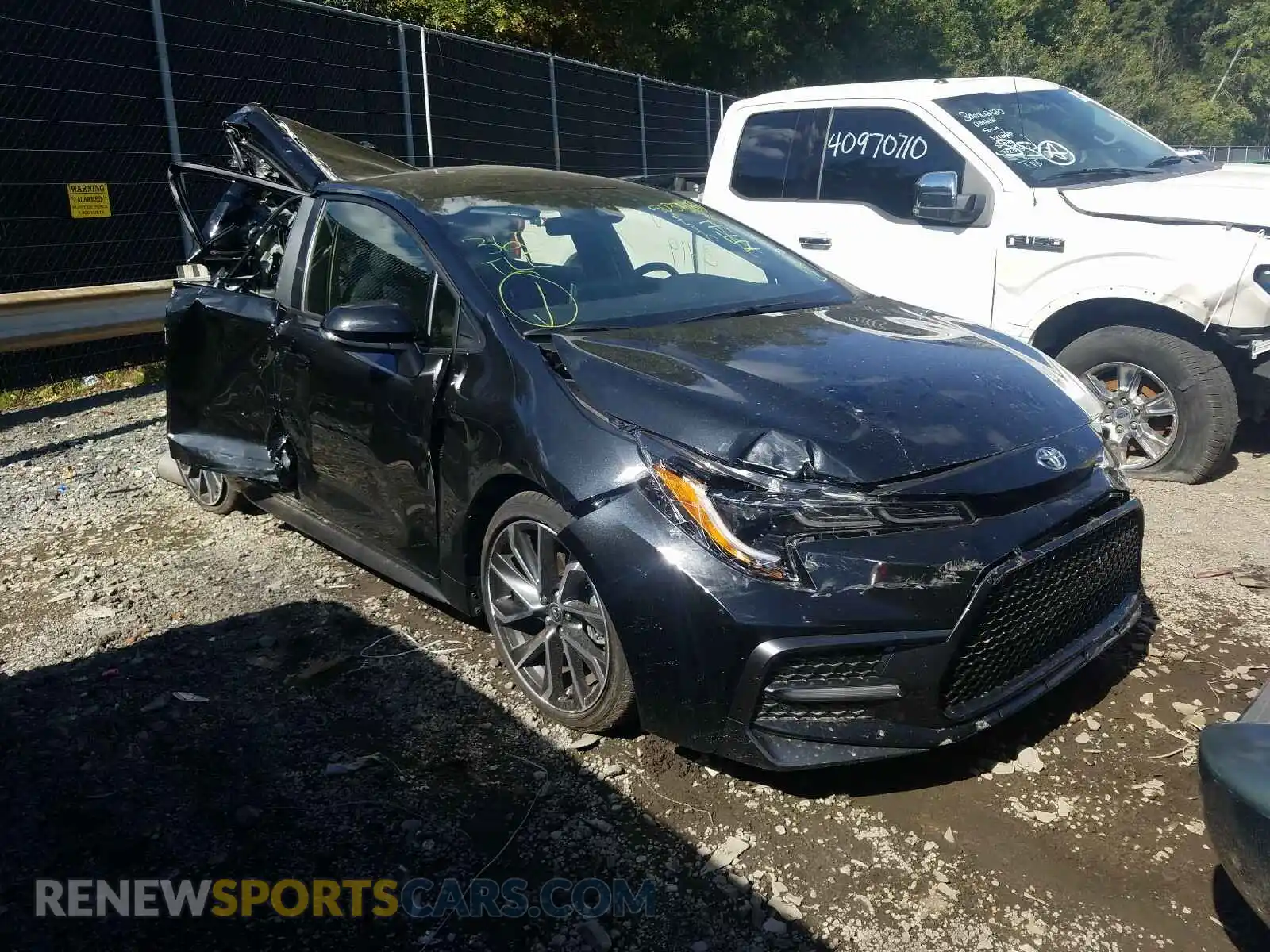 1 Photograph of a damaged car JTDS4MCE0MJ054300 TOYOTA COROLLA 2021