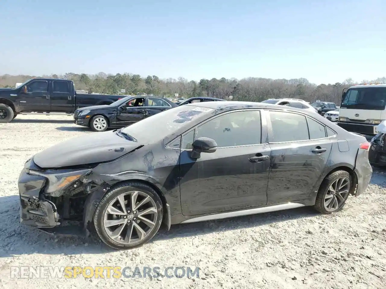 1 Photograph of a damaged car JTDS4MCE0MJ055057 TOYOTA COROLLA 2021