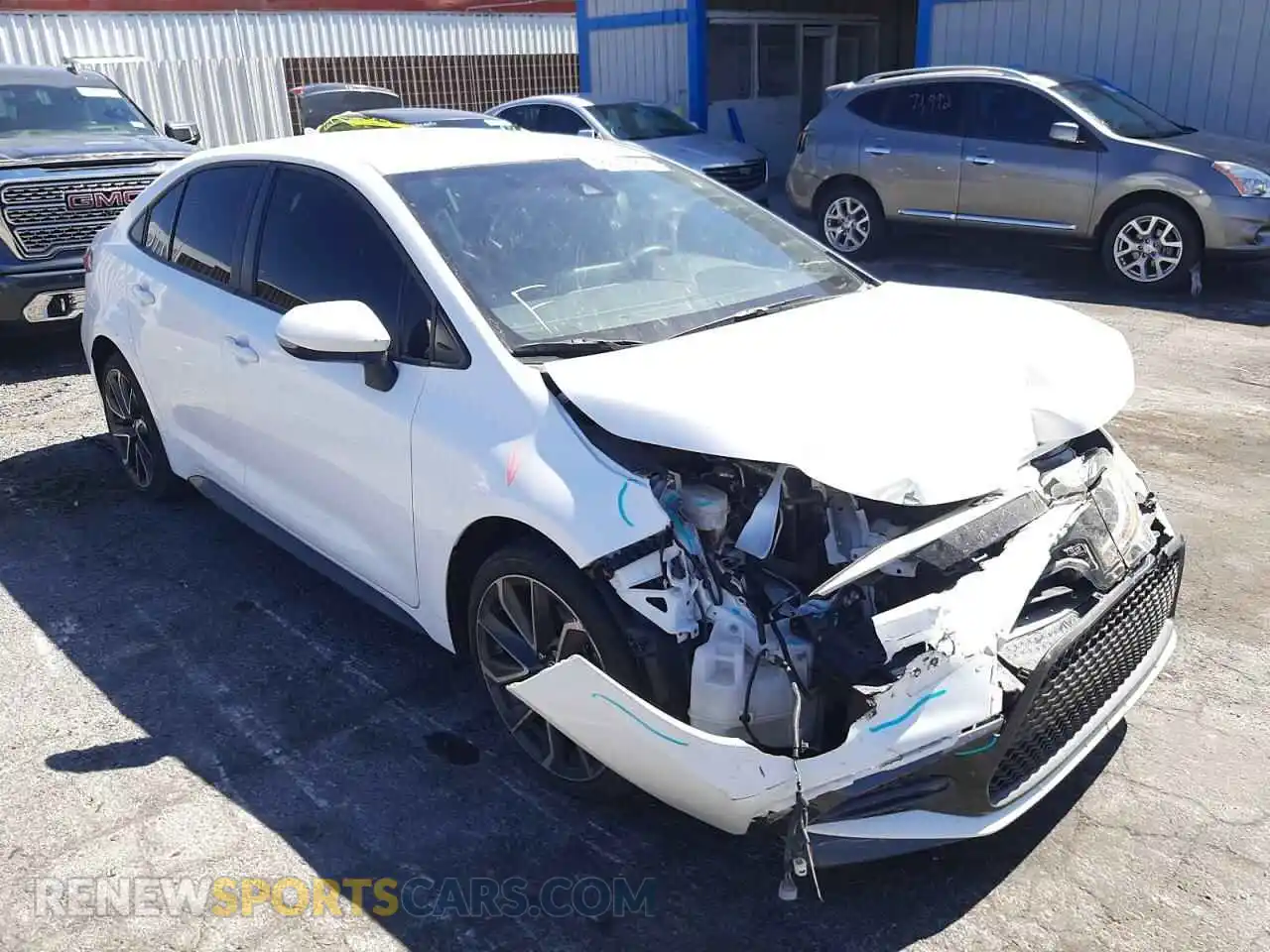 1 Фотография поврежденного автомобиля JTDS4MCE0MJ055236 TOYOTA COROLLA 2021