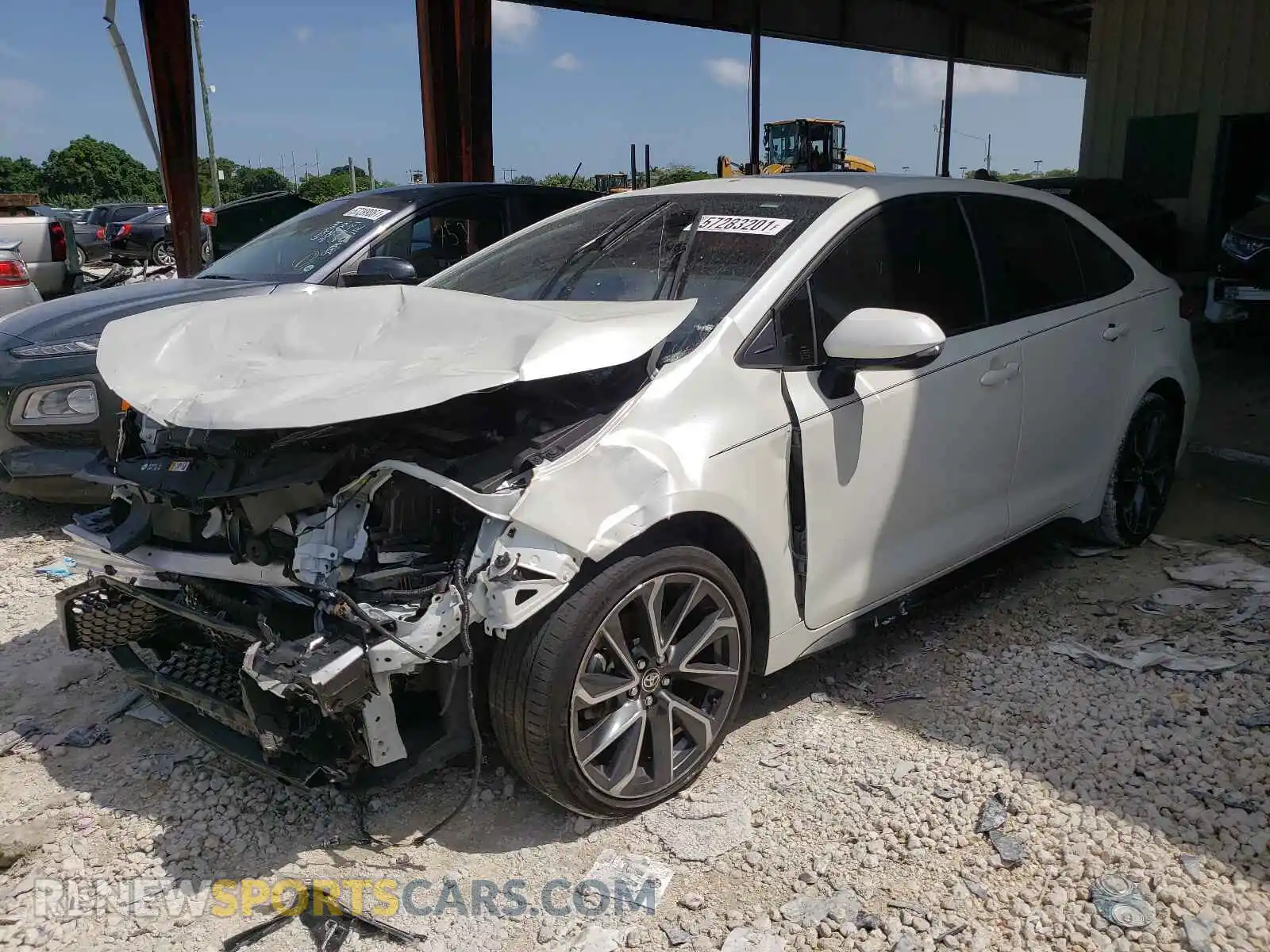2 Photograph of a damaged car JTDS4MCE0MJ060064 TOYOTA COROLLA 2021