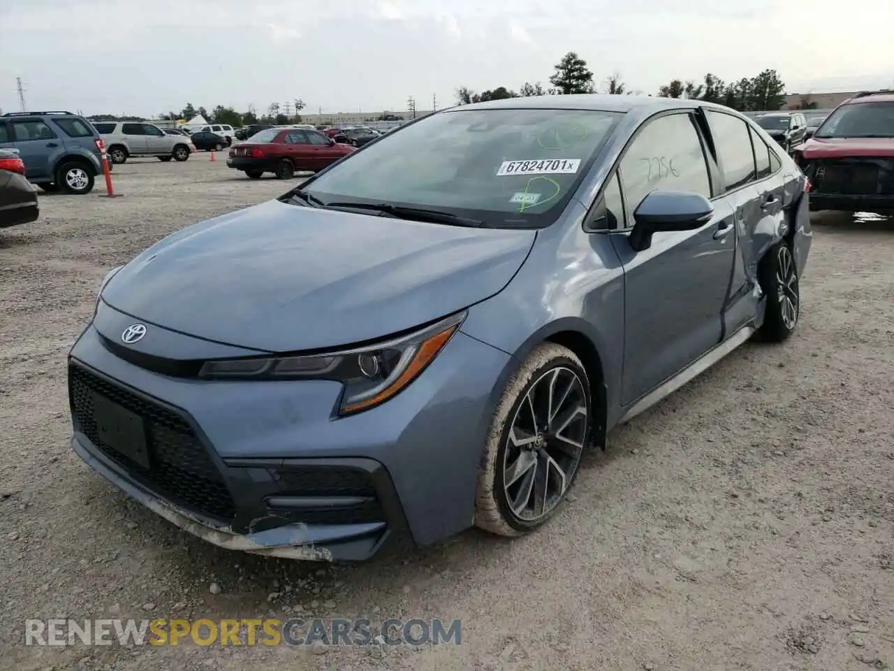 2 Photograph of a damaged car JTDS4MCE0MJ063644 TOYOTA COROLLA 2021