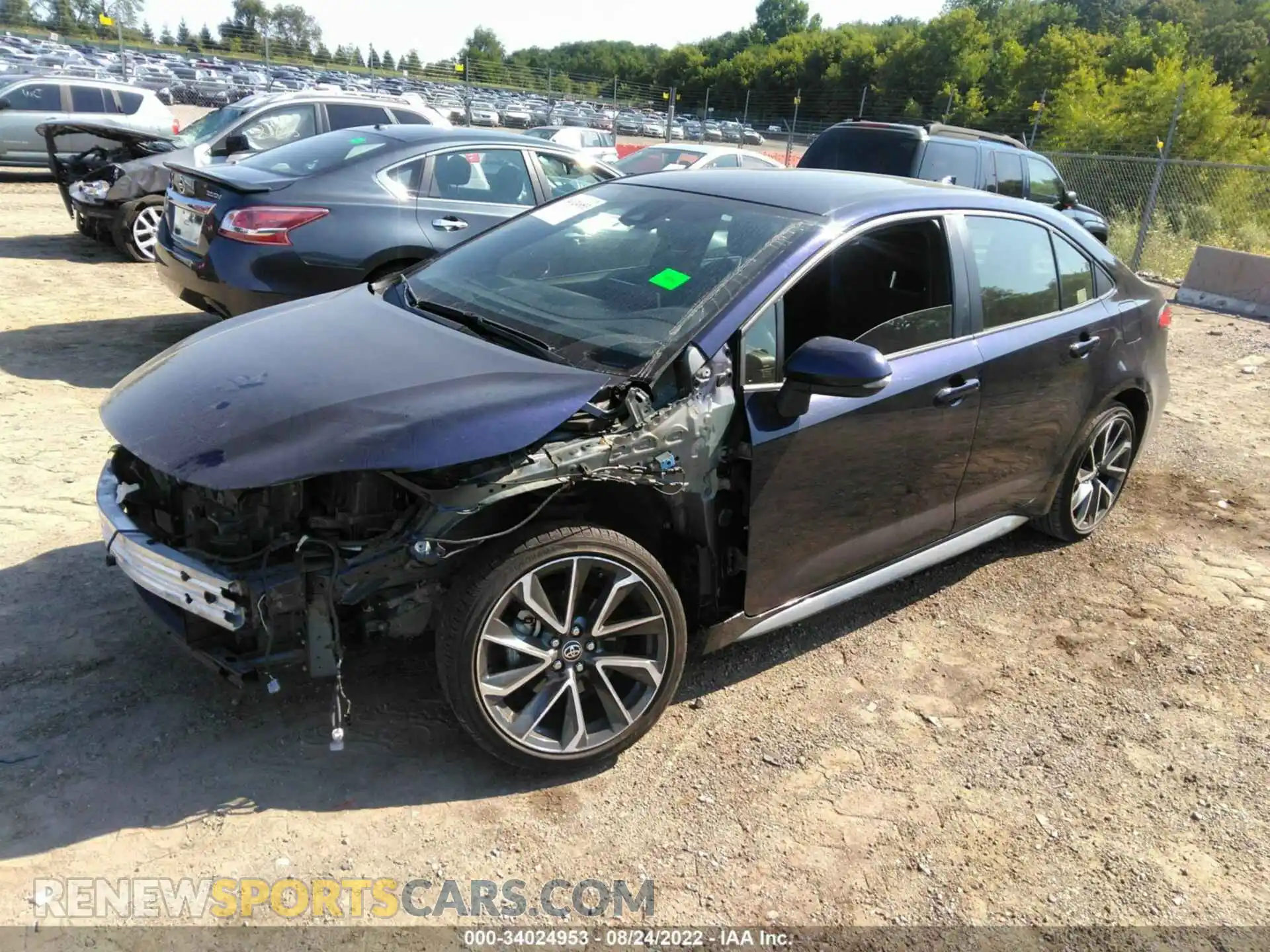 2 Photograph of a damaged car JTDS4MCE0MJ064017 TOYOTA COROLLA 2021