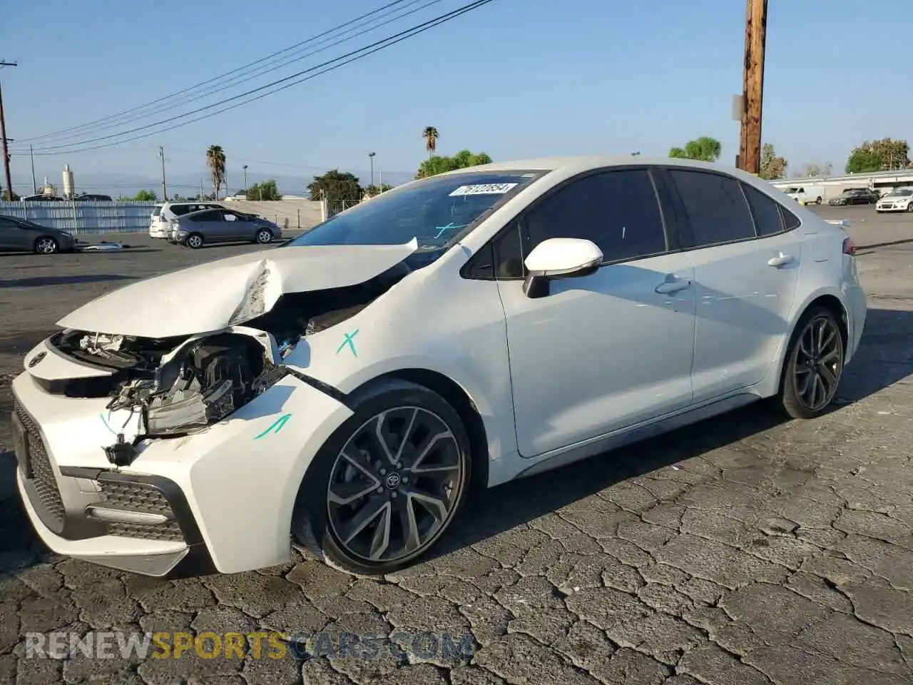 1 Photograph of a damaged car JTDS4MCE0MJ075891 TOYOTA COROLLA 2021