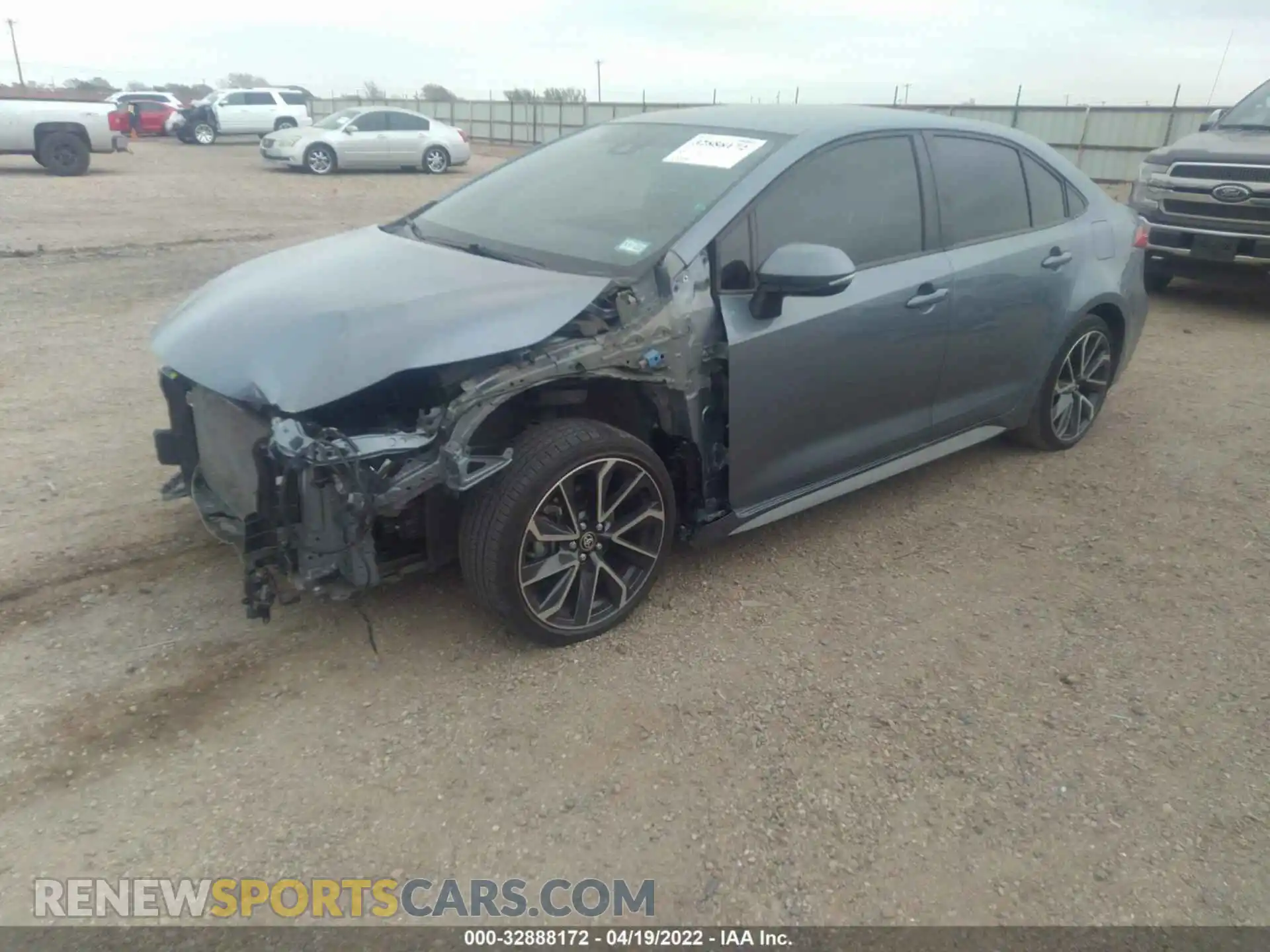 2 fotografías del automóvil dañado JTDS4MCE1MJ055567 TOYOTA COROLLA 2021