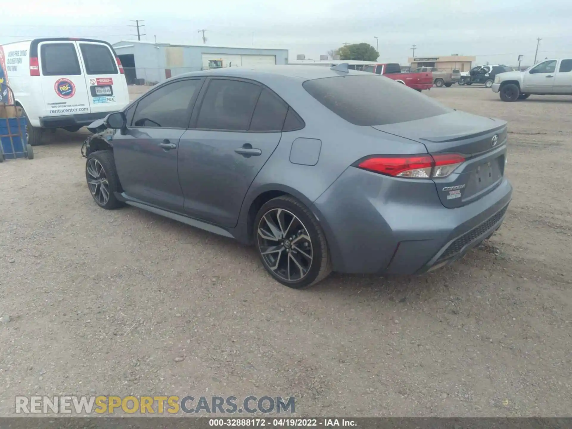 3 fotografías del automóvil dañado JTDS4MCE1MJ055567 TOYOTA COROLLA 2021