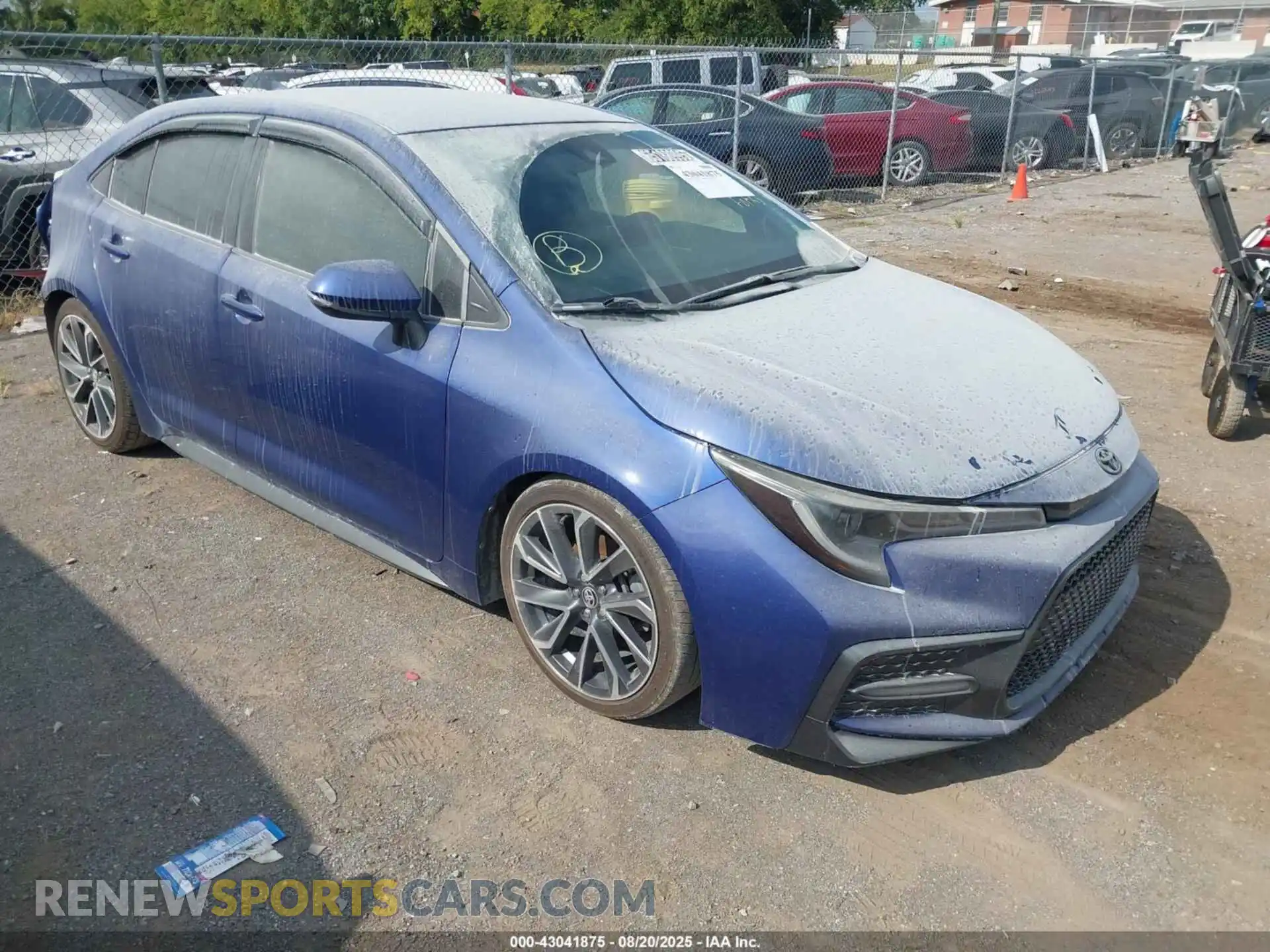1 Photograph of a damaged car JTDS4MCE1MJ056198 TOYOTA COROLLA 2021