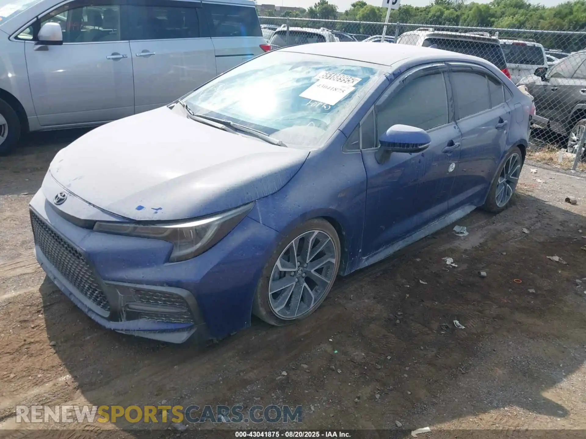 2 Photograph of a damaged car JTDS4MCE1MJ056198 TOYOTA COROLLA 2021