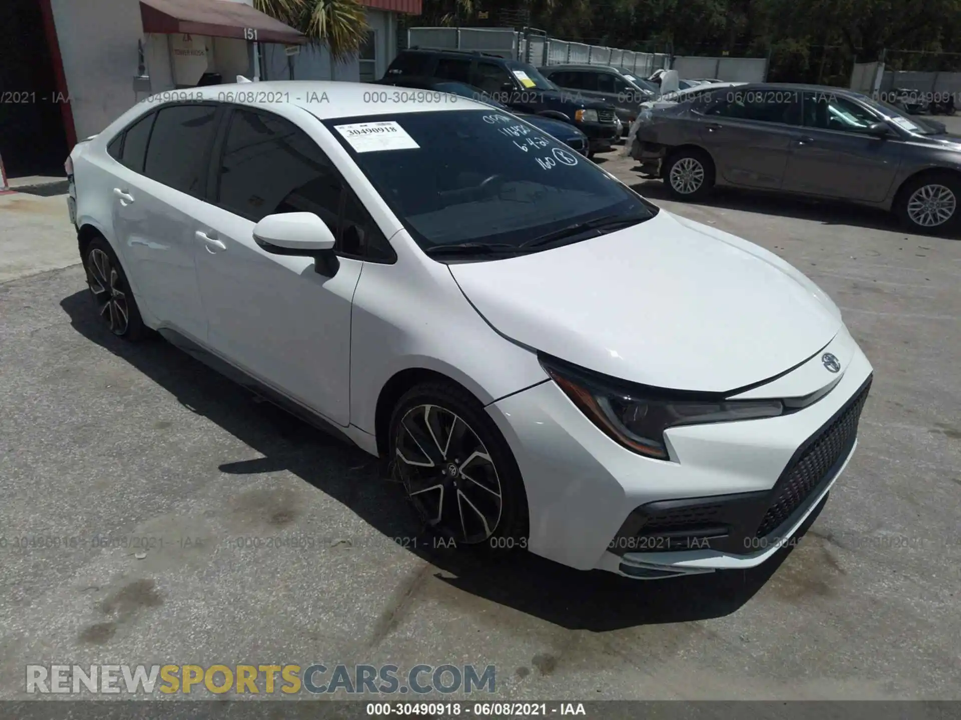 1 Photograph of a damaged car JTDS4MCE1MJ058808 TOYOTA COROLLA 2021