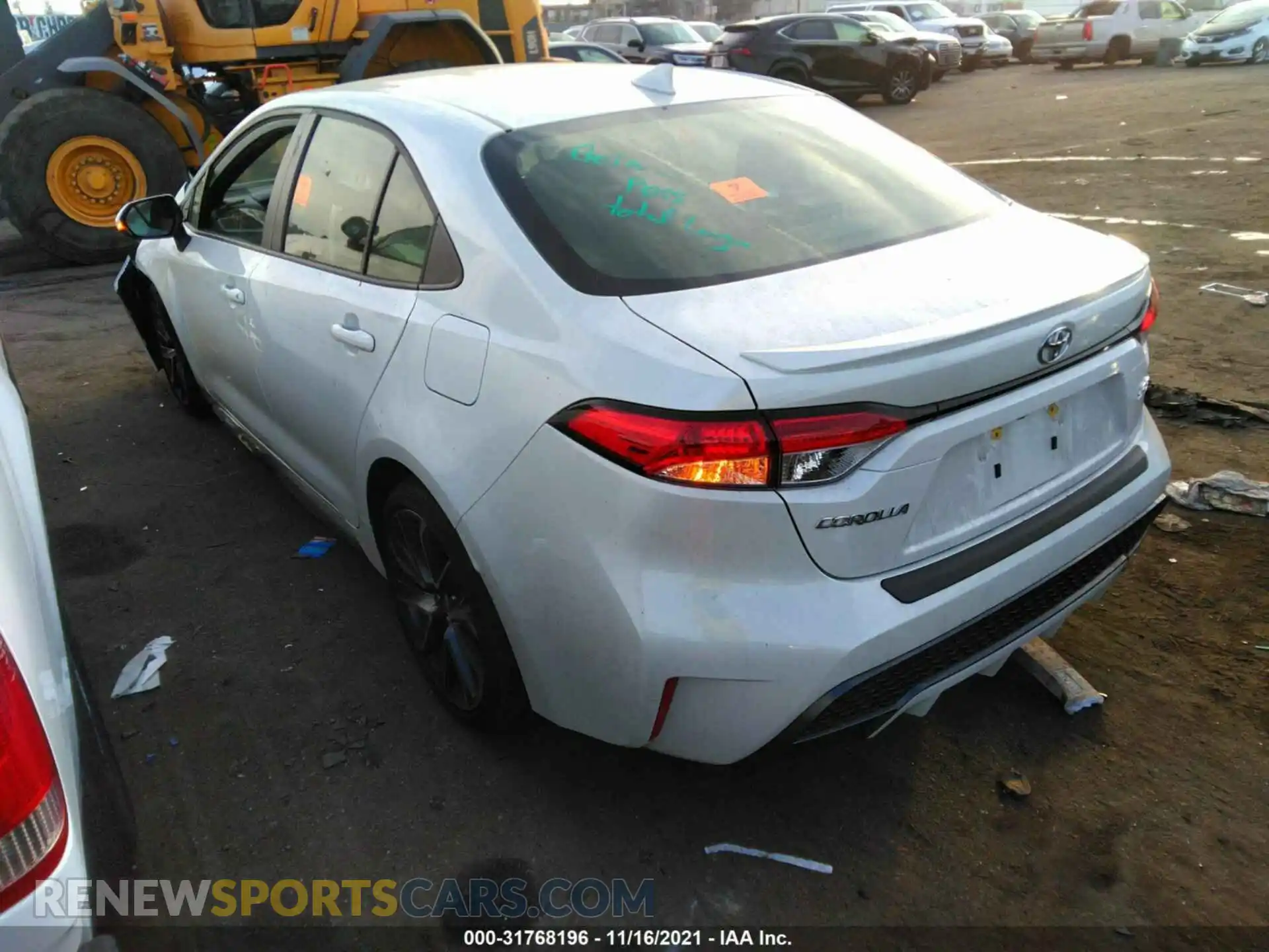 3 Photograph of a damaged car JTDS4MCE1MJ062437 TOYOTA COROLLA 2021