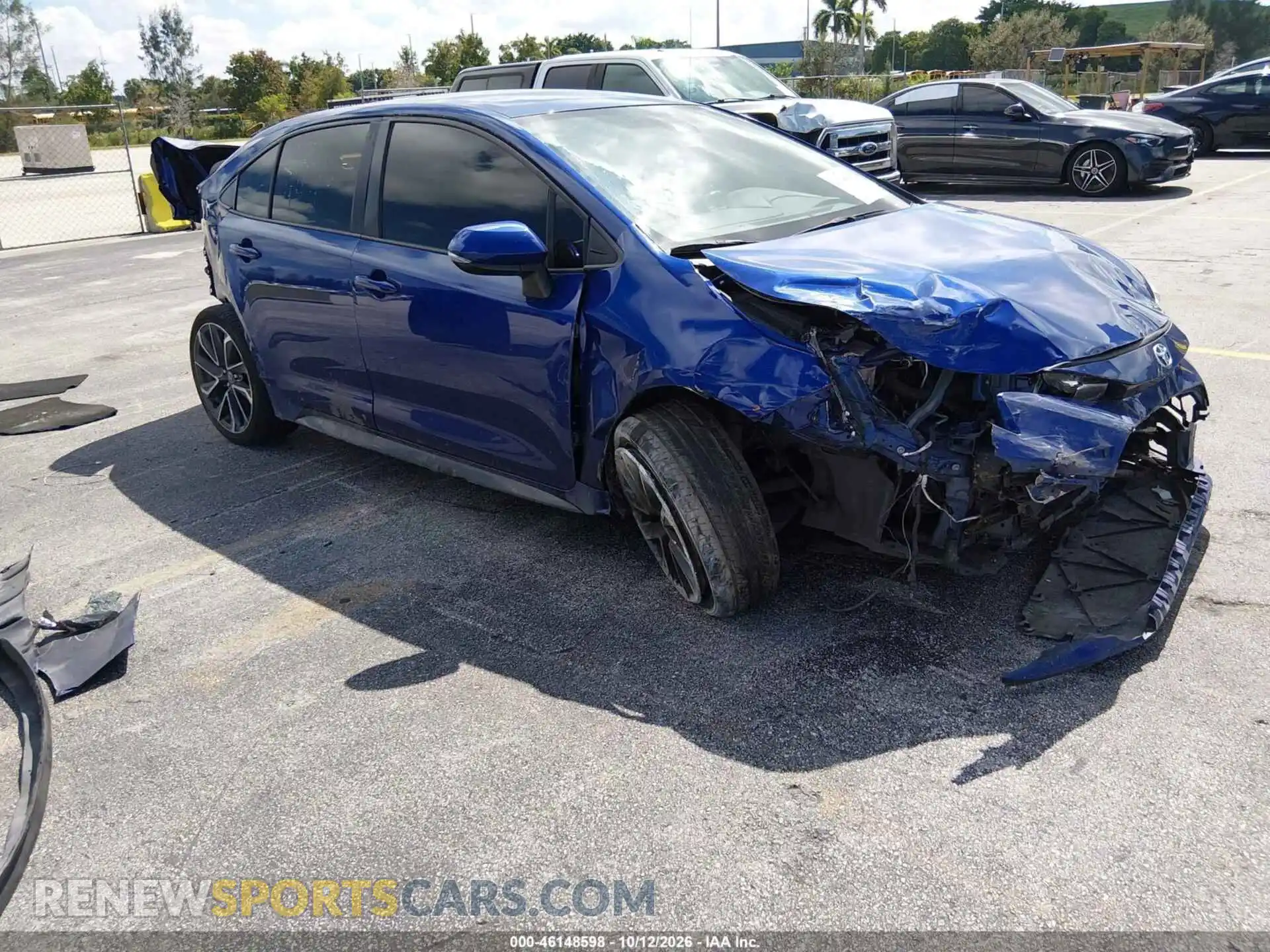 1 Photograph of a damaged car JTDS4MCE1MJ066925 TOYOTA COROLLA 2021