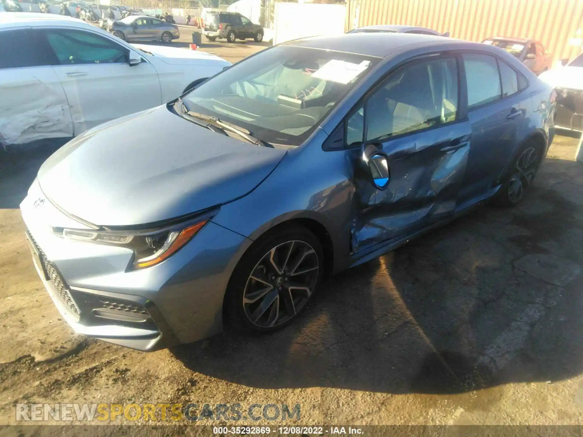 2 Photograph of a damaged car JTDS4MCE1MJ074720 TOYOTA COROLLA 2021