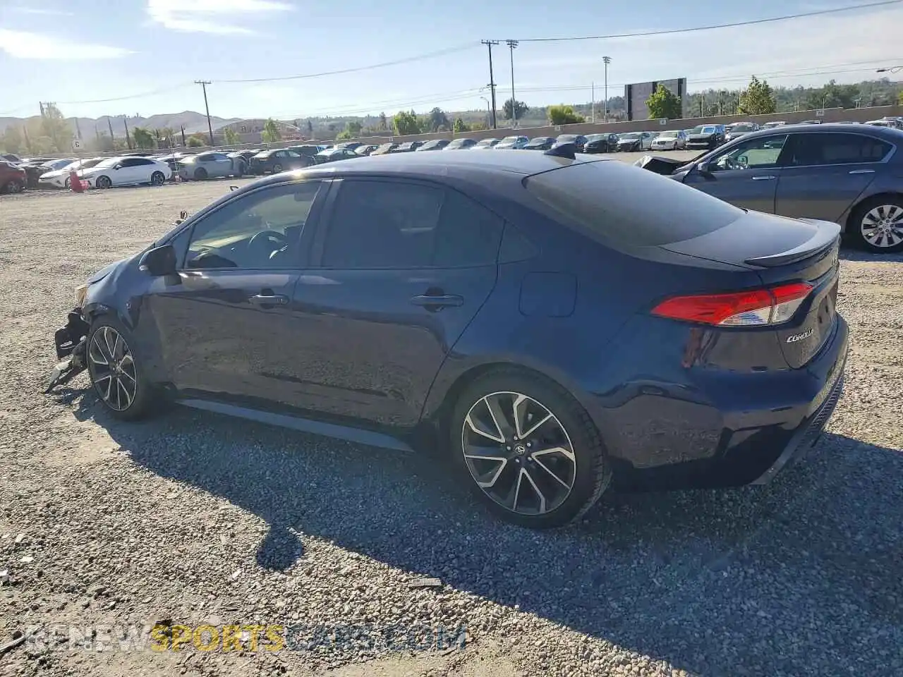 2 fotografías del automóvil dañado JTDS4MCE1MJ075026 TOYOTA COROLLA 2021