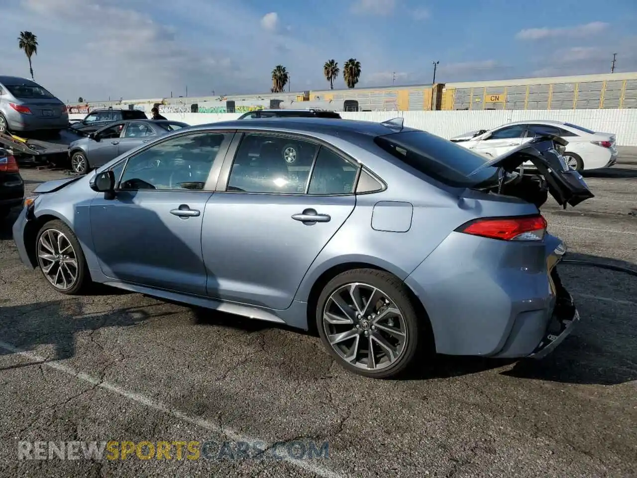 2 Photograph of a damaged car JTDS4MCE1MJ076127 TOYOTA COROLLA 2021