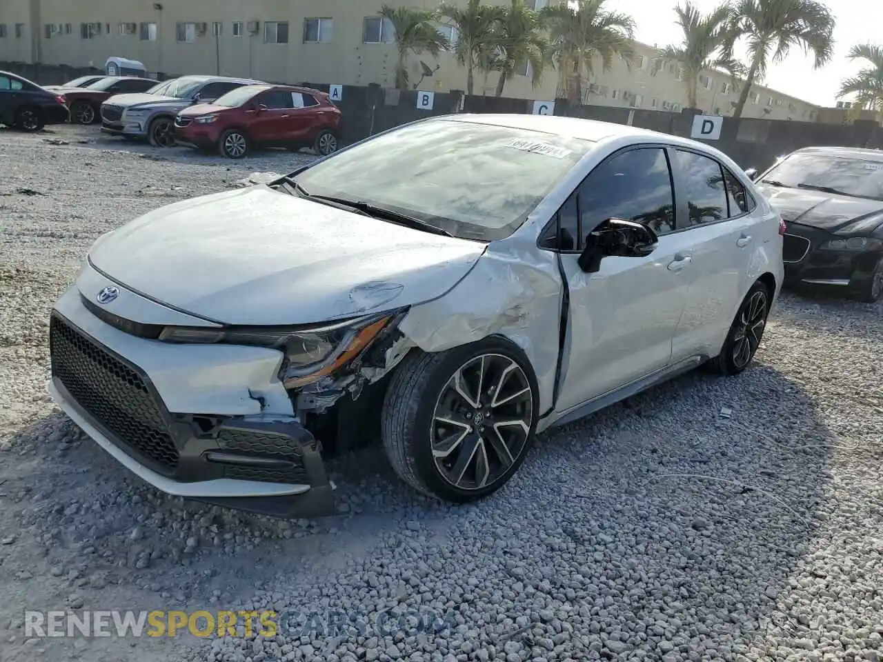 1 Photograph of a damaged car JTDS4MCE1MJ079254 TOYOTA COROLLA 2021